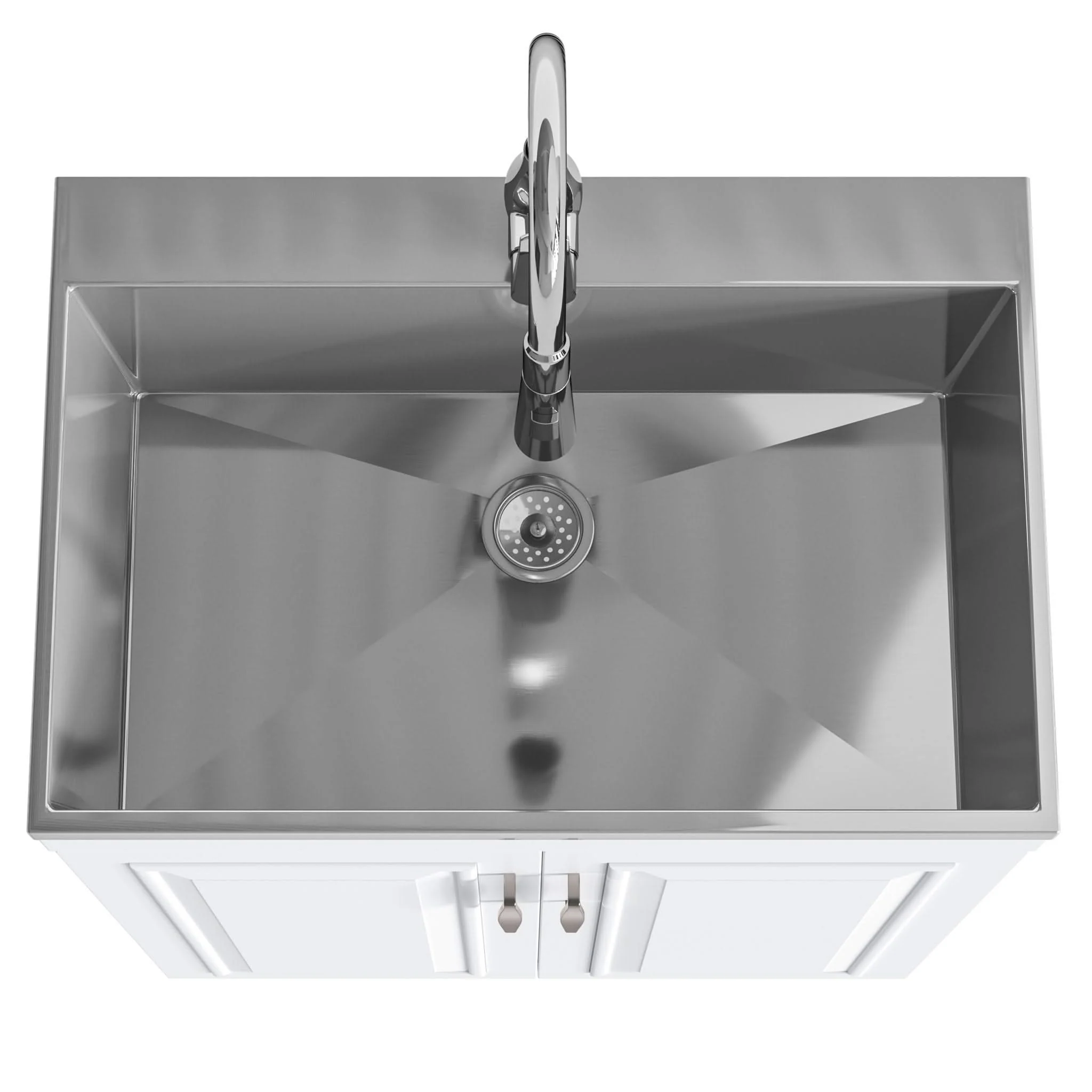 Darwin - Deluxe Laundry Cabinet With Pull-Out Faucet And Stainless Steel Sink - Image 12