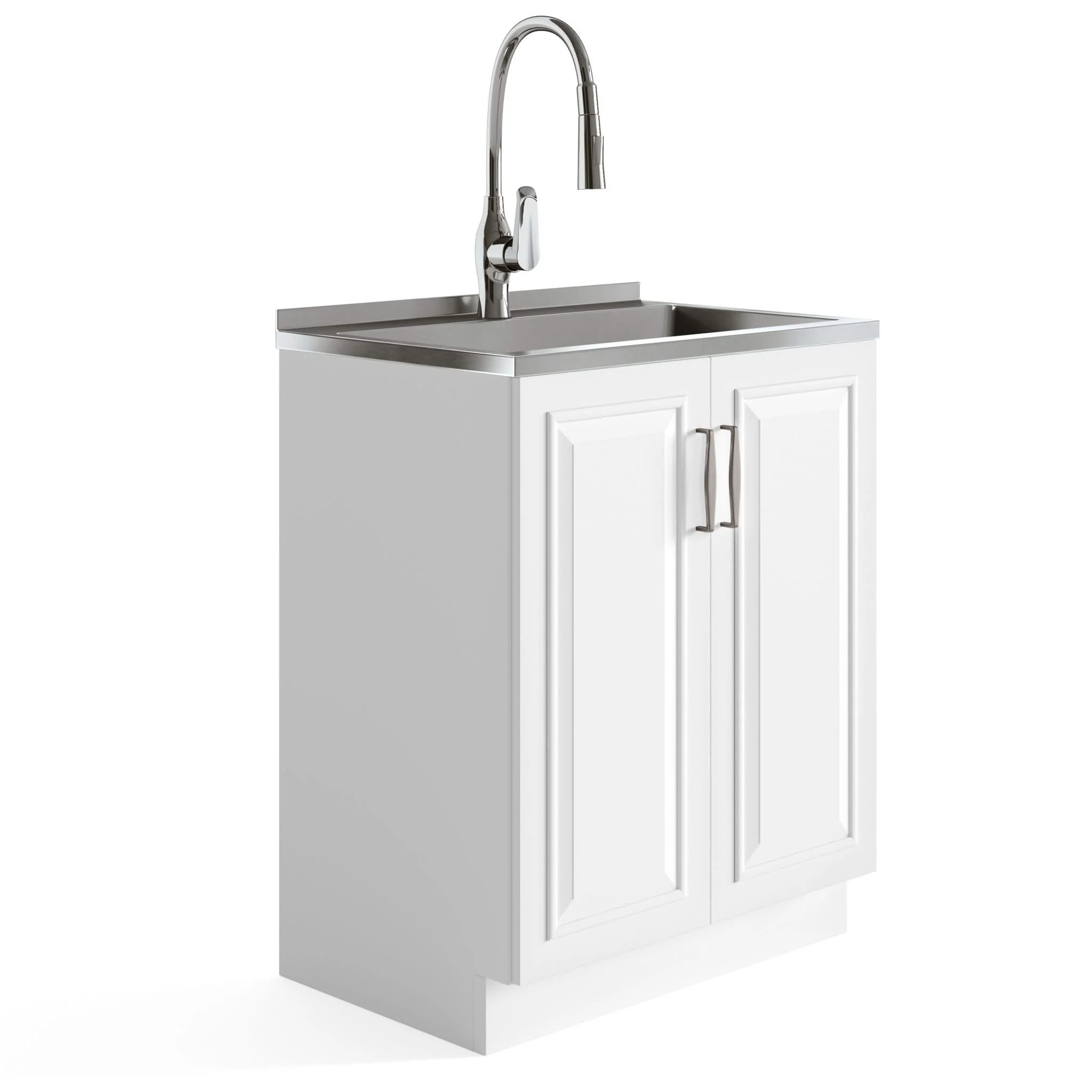 Darwin - Deluxe Laundry Cabinet With Pull-Out Faucet And Stainless Steel Sink - Image 3