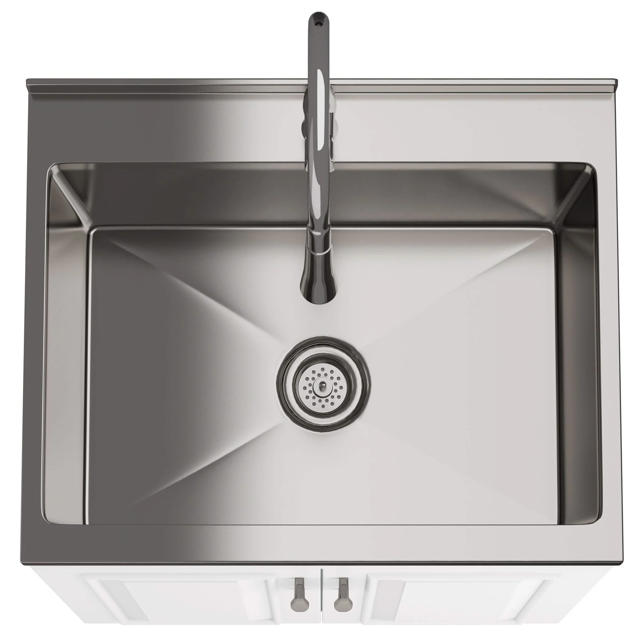 Darwin - Deluxe Laundry Cabinet With Pull-Out Faucet And Stainless Steel Sink - Image 5