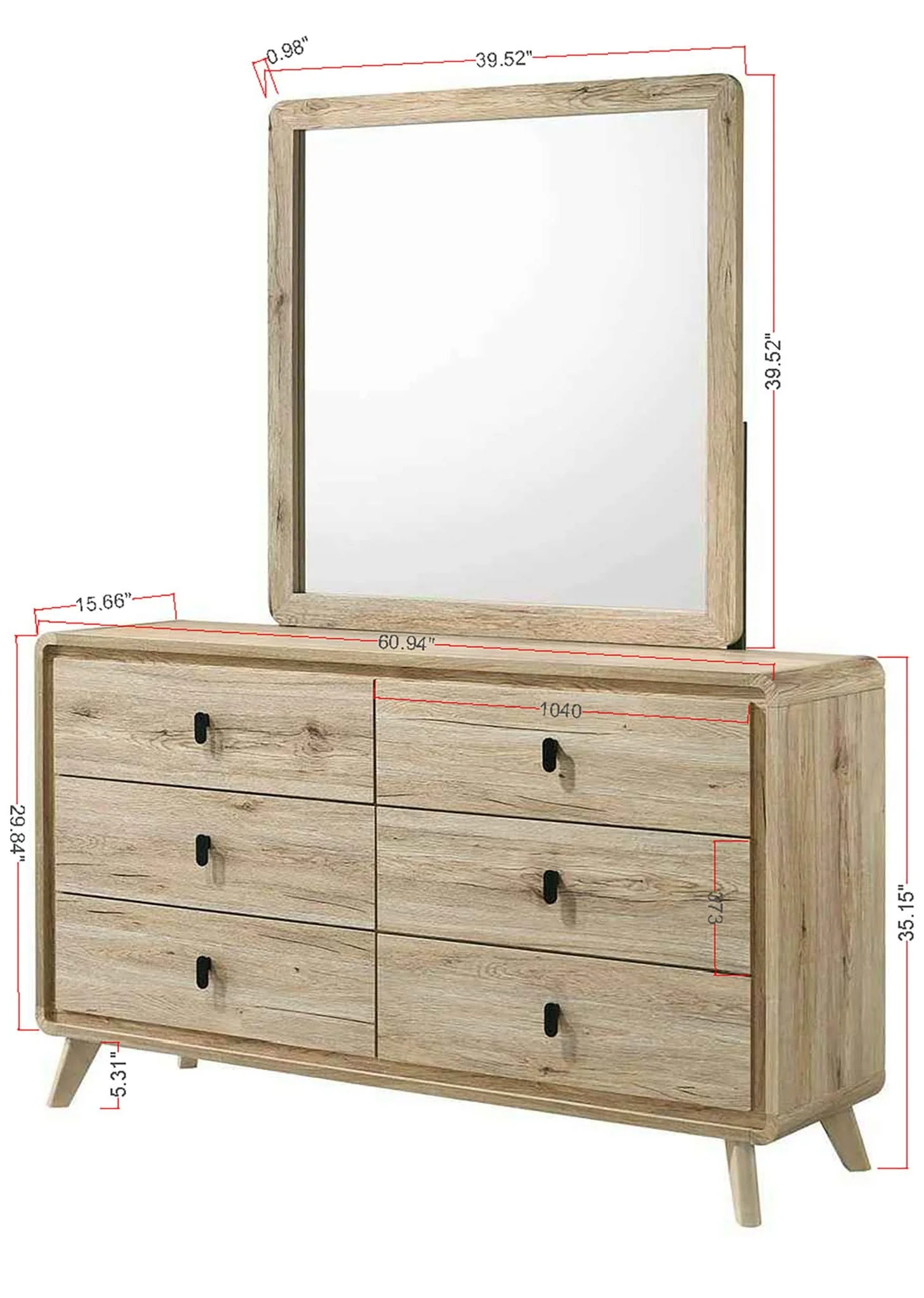 Dawson - Dresser - Light Brown - Image 2
