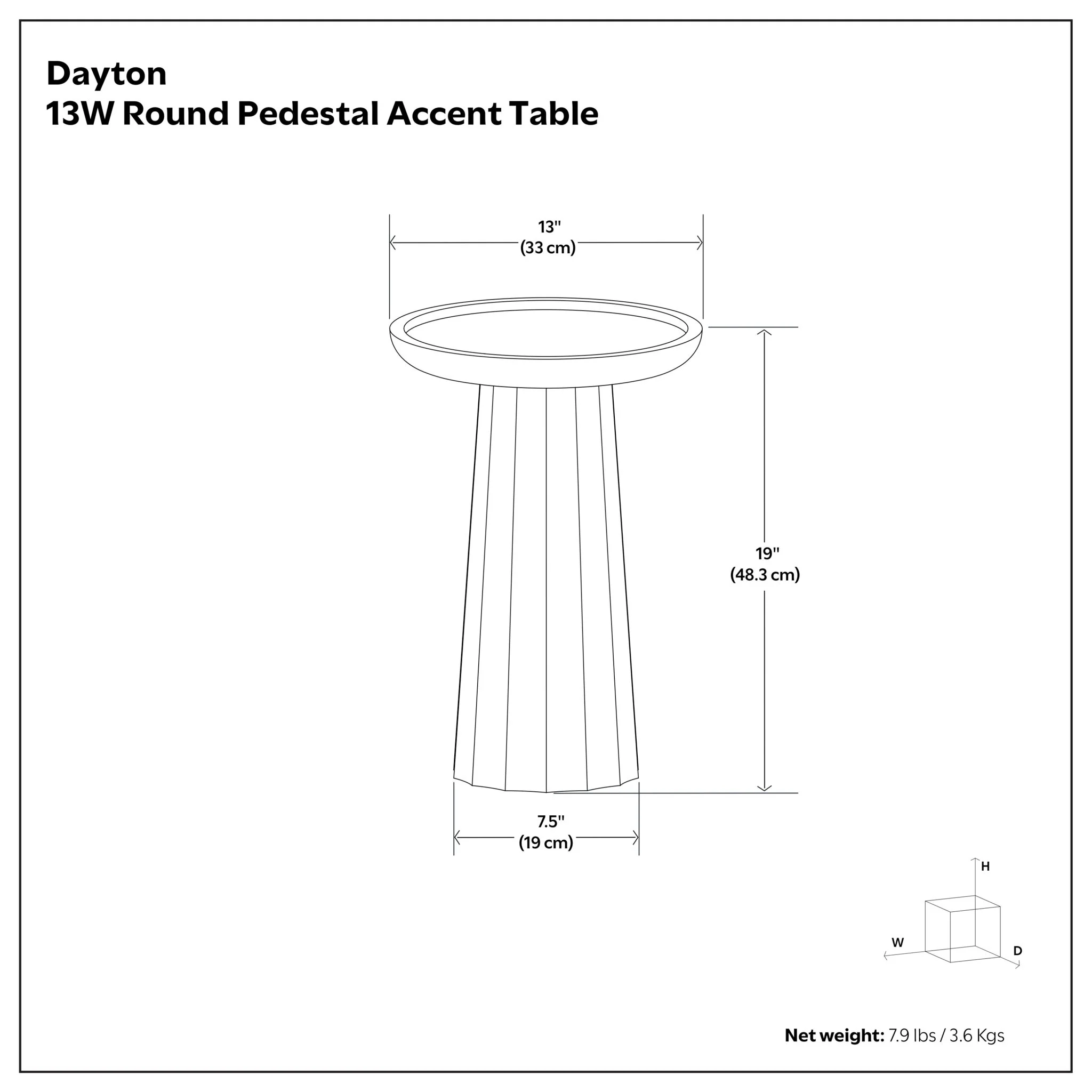 Dayton - Handcrafted Wooden Accent Table - Image 14