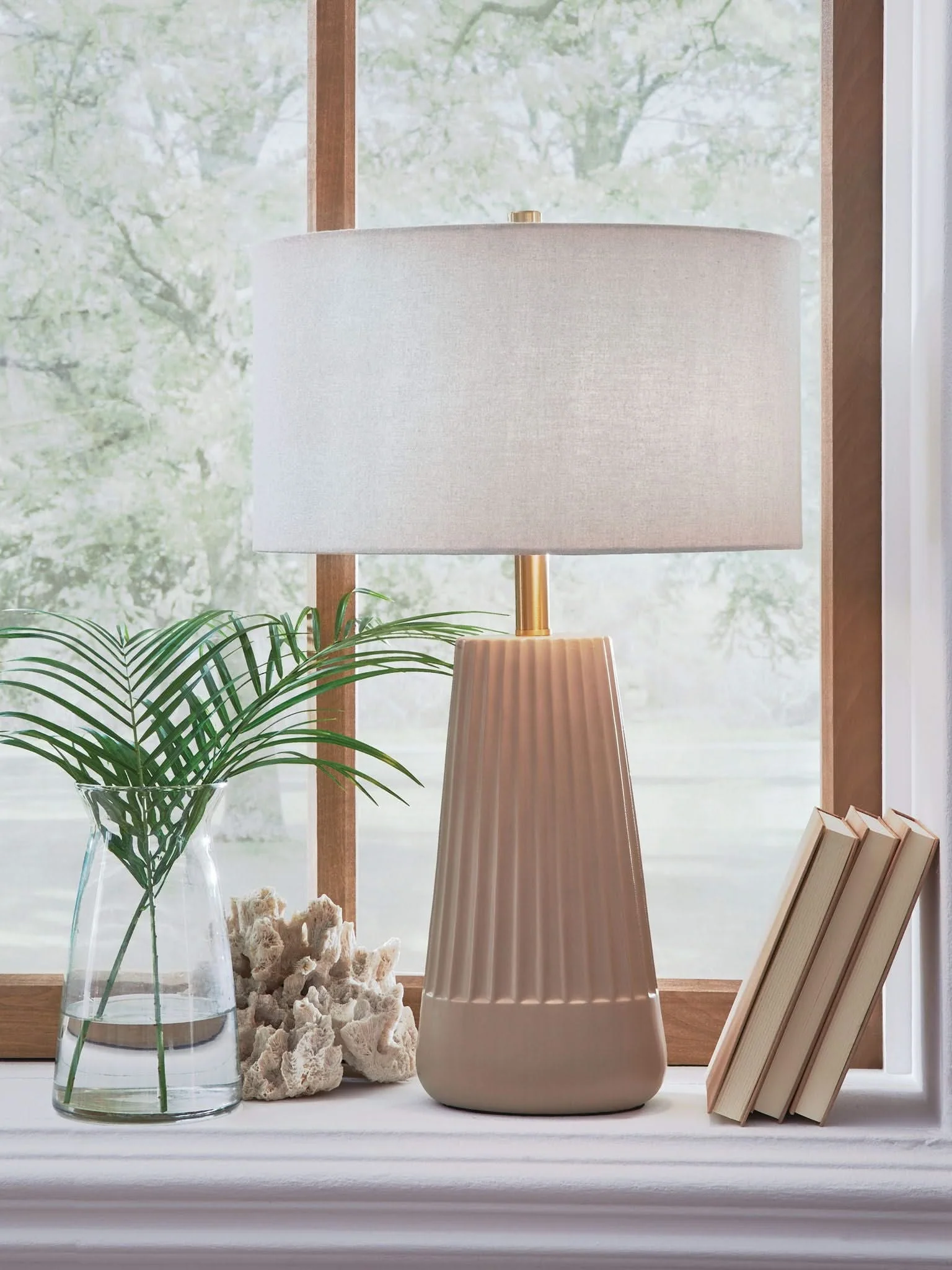 Dellner - Ceramic Table Lamp - Mocha - Image 4