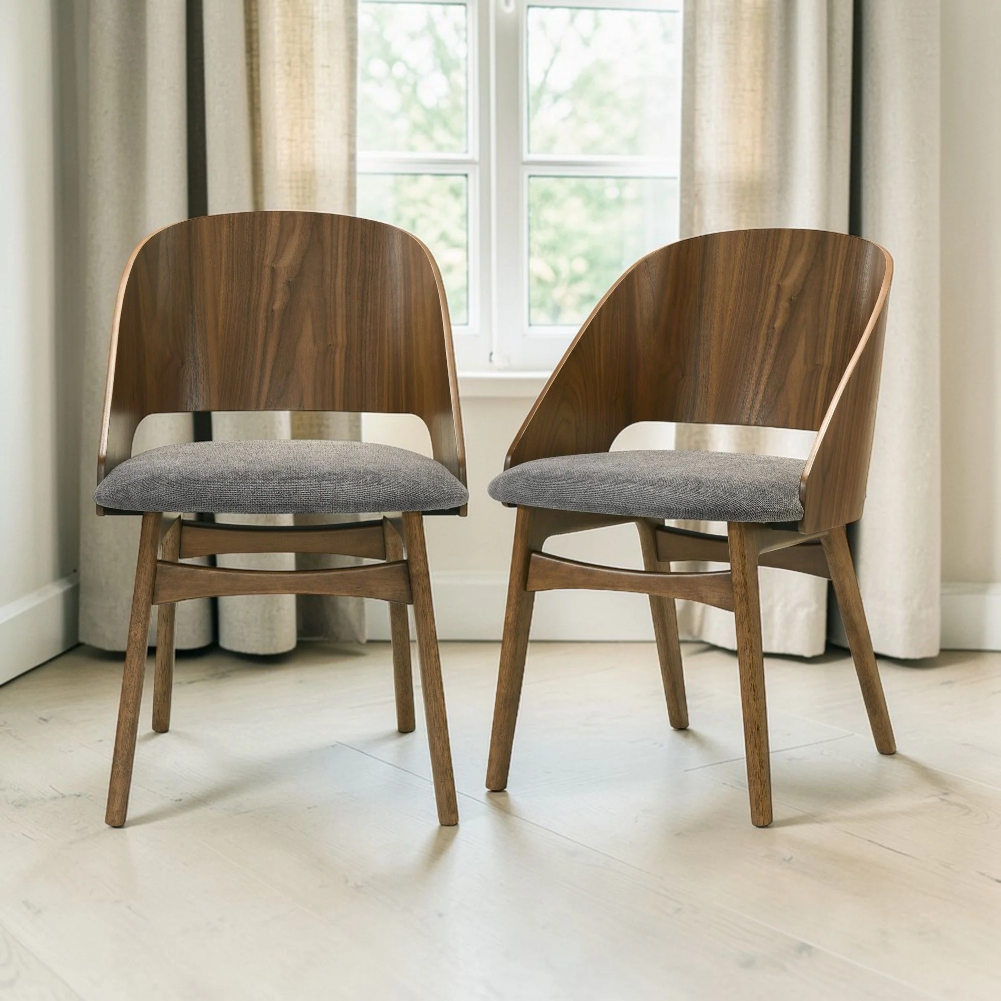 Delmon - Side Chair (Set of 2) - Dark Walnut - Image 2