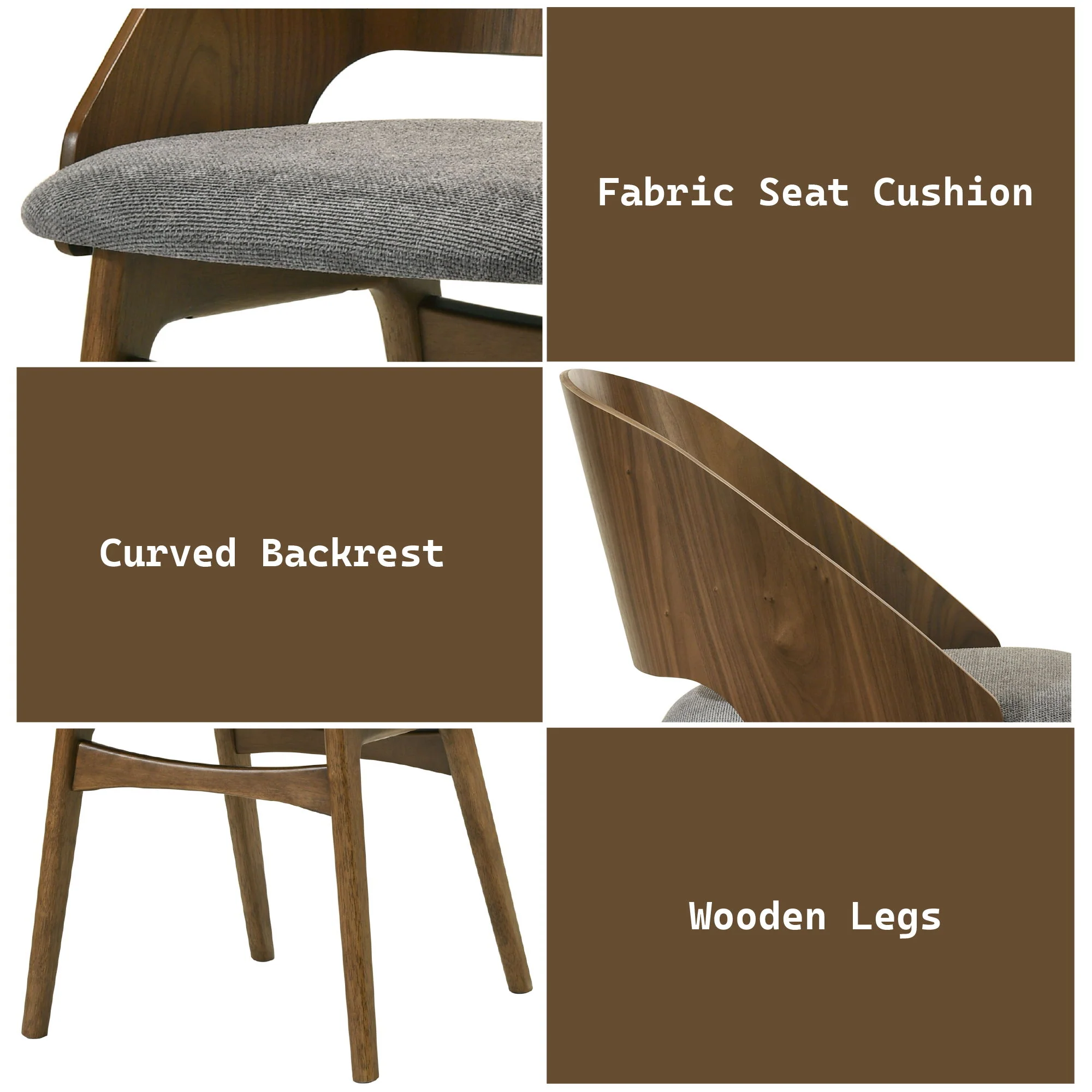 Delmon - Side Chair (Set of 2) - Dark Walnut - Image 3