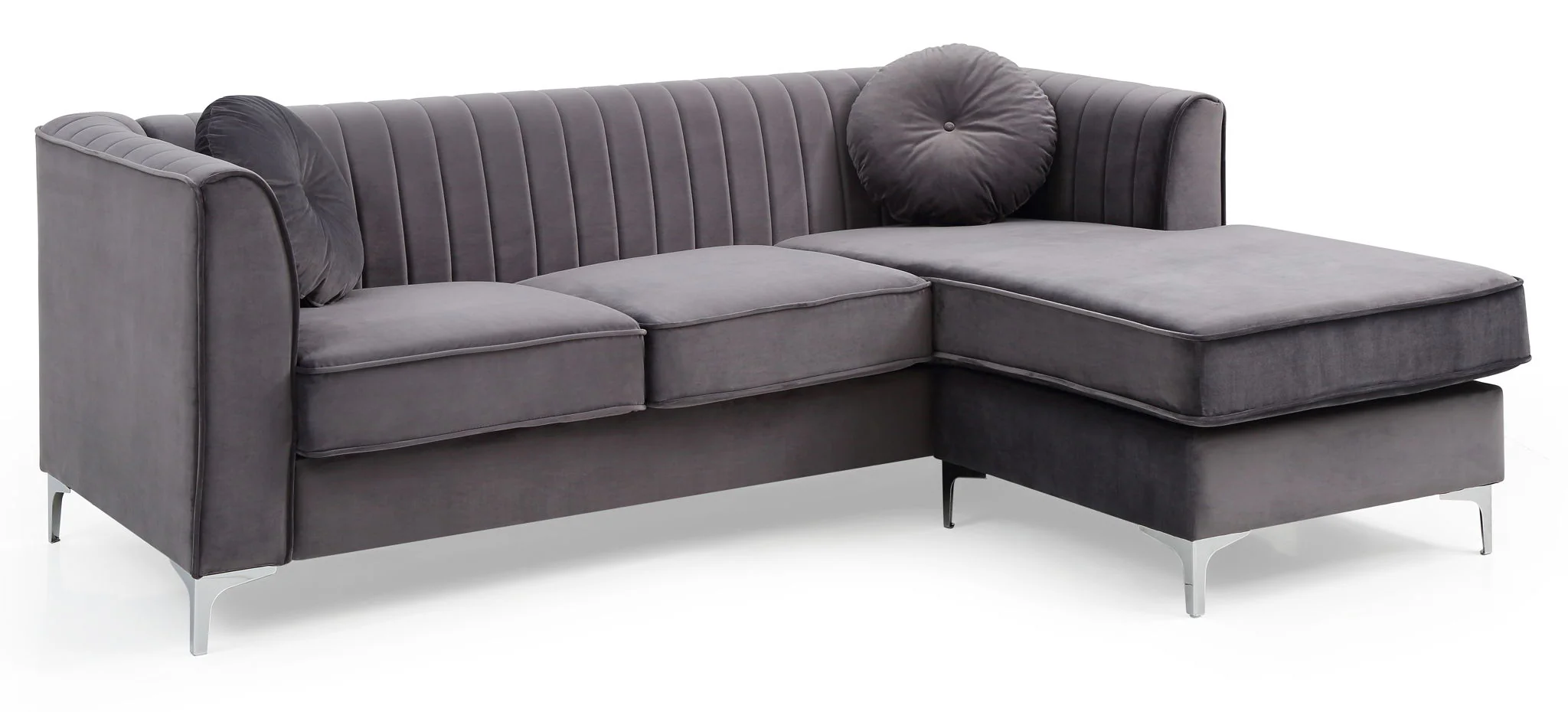 Delray - Micro Suede Sofa Chaise - Image 12