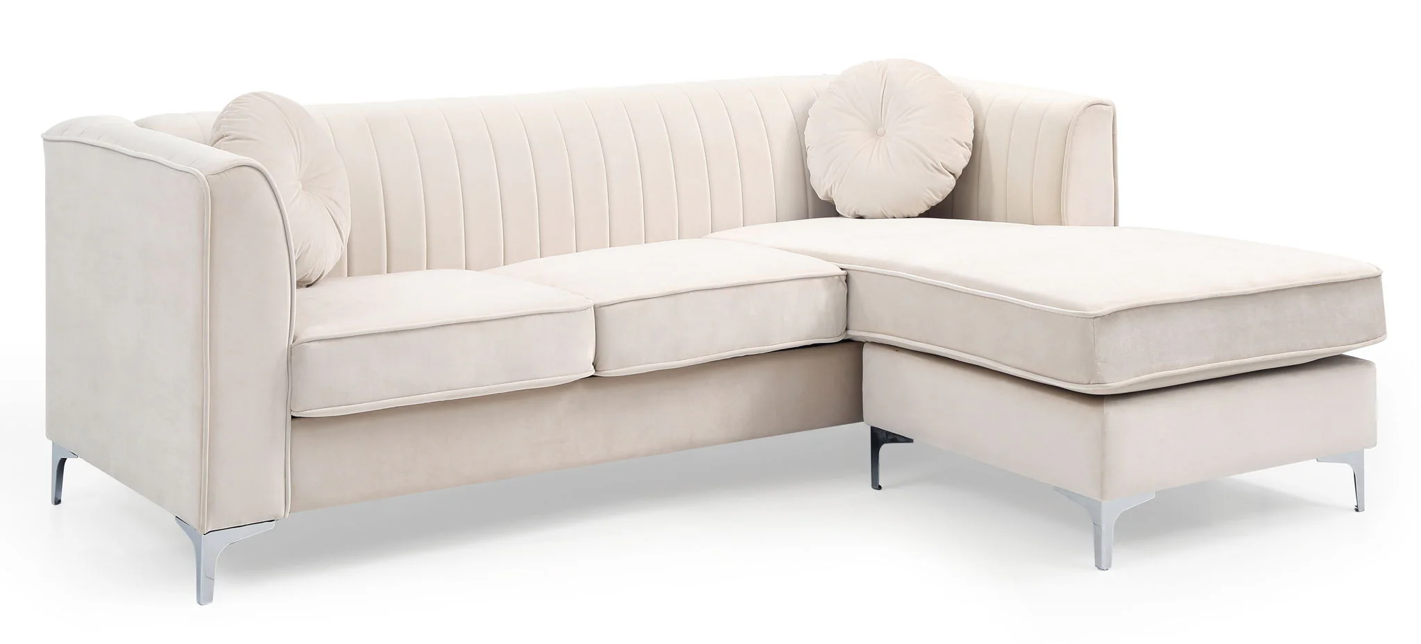 Delray - Micro Suede Sofa Chaise - Image 9
