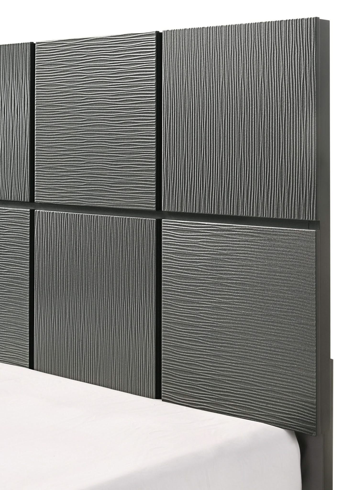 Denker - King Bed - Gun Metal - Image 3