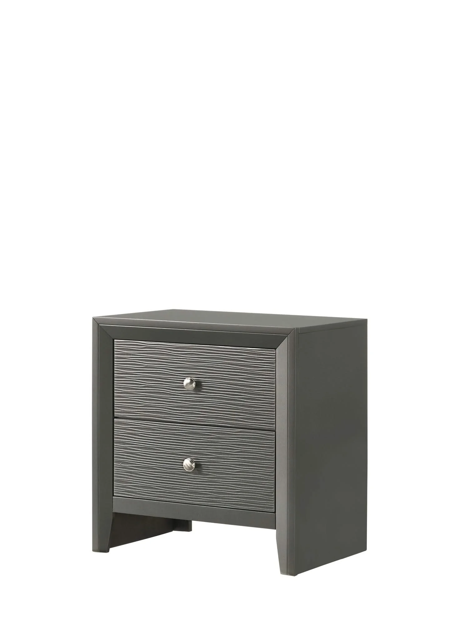 Denker - Queen 5 Piece Bedroom Set - Gun Metal - Image 3