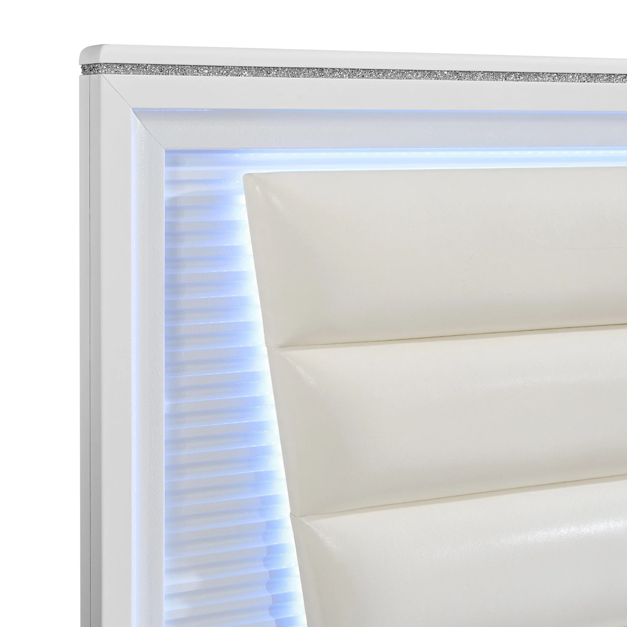 Denmark - Upholstered Bed With LED - Image 3