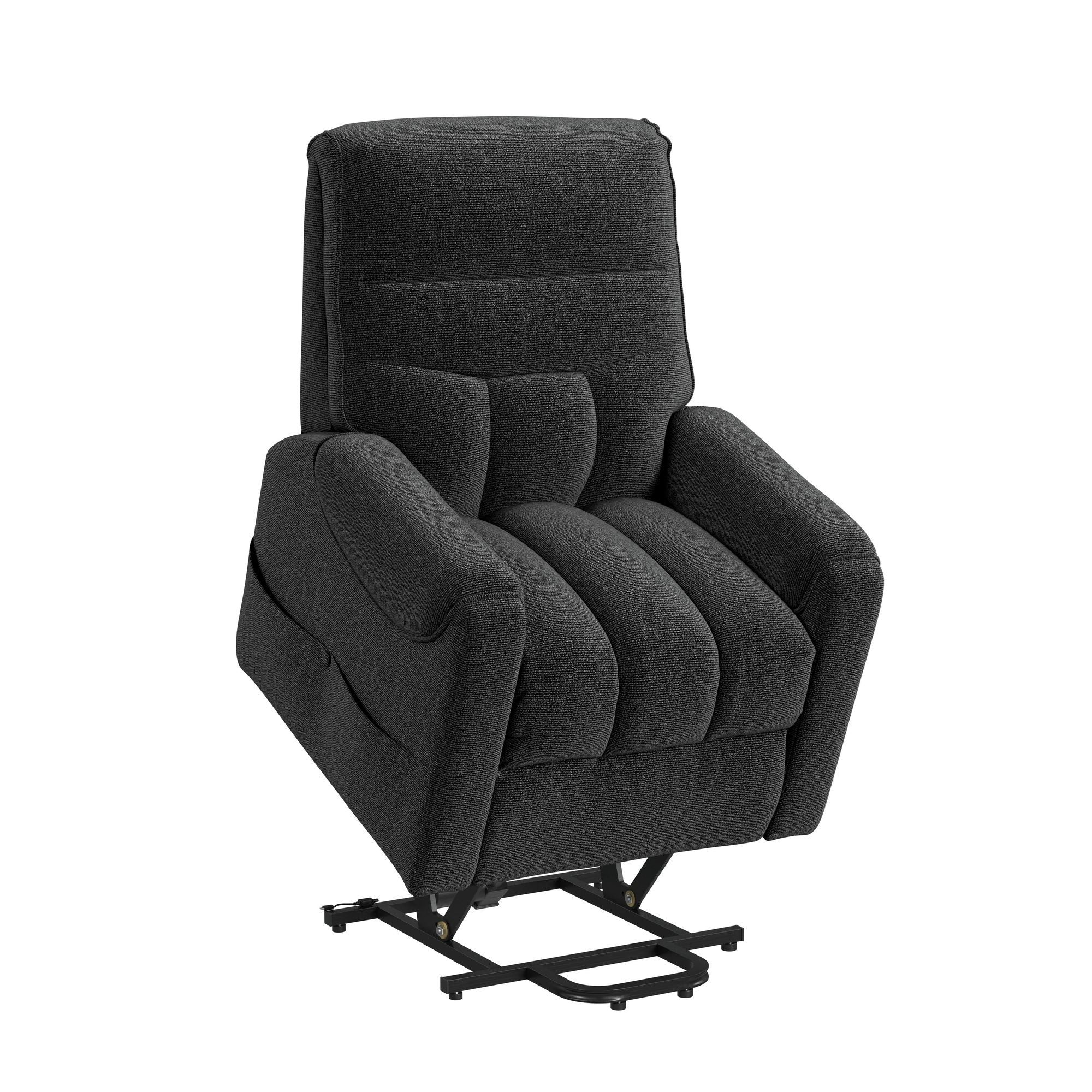 Desoto - Power Lift Chair - Sahara Black - Image 4
