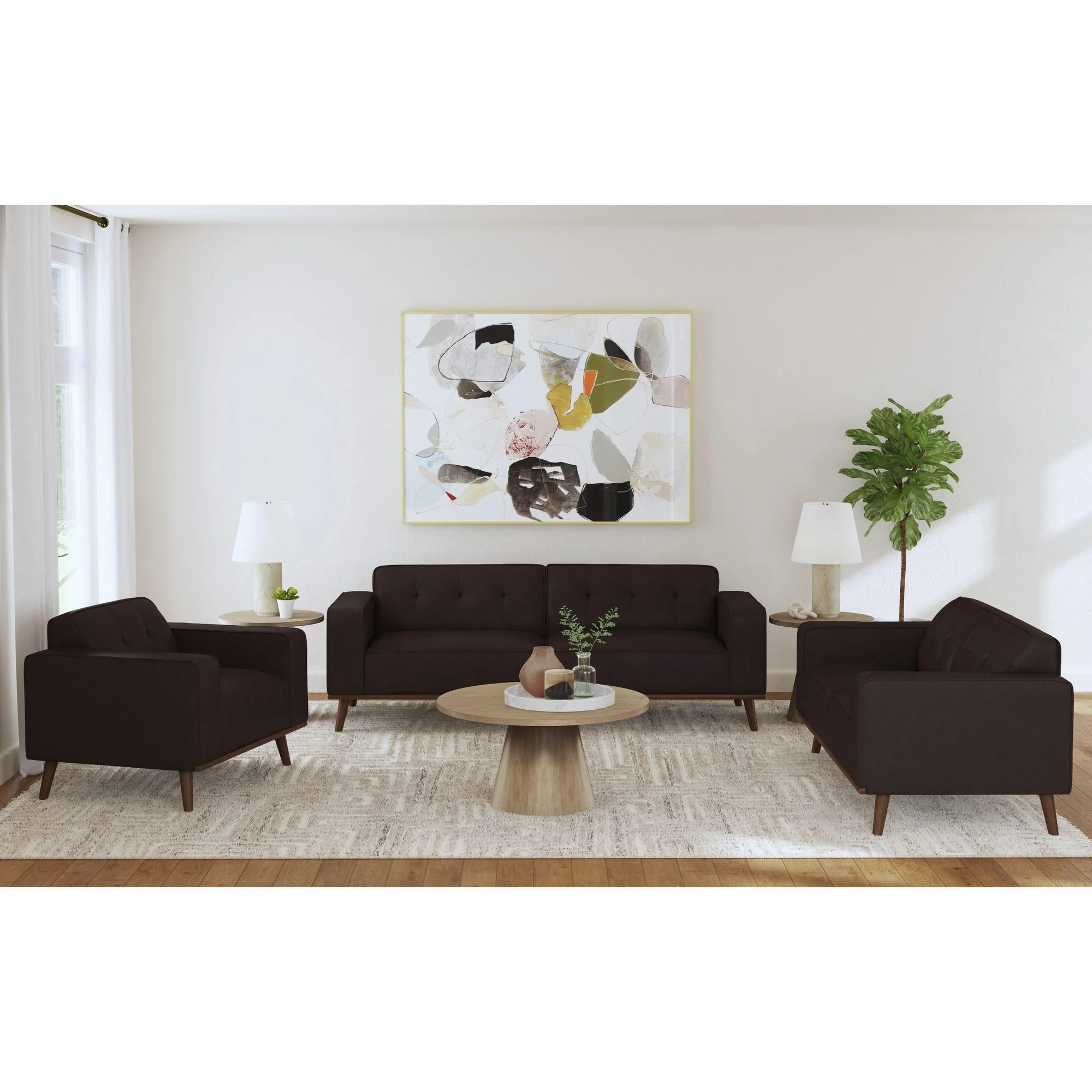 Destiny - Sofa With Wood Front - Image 3