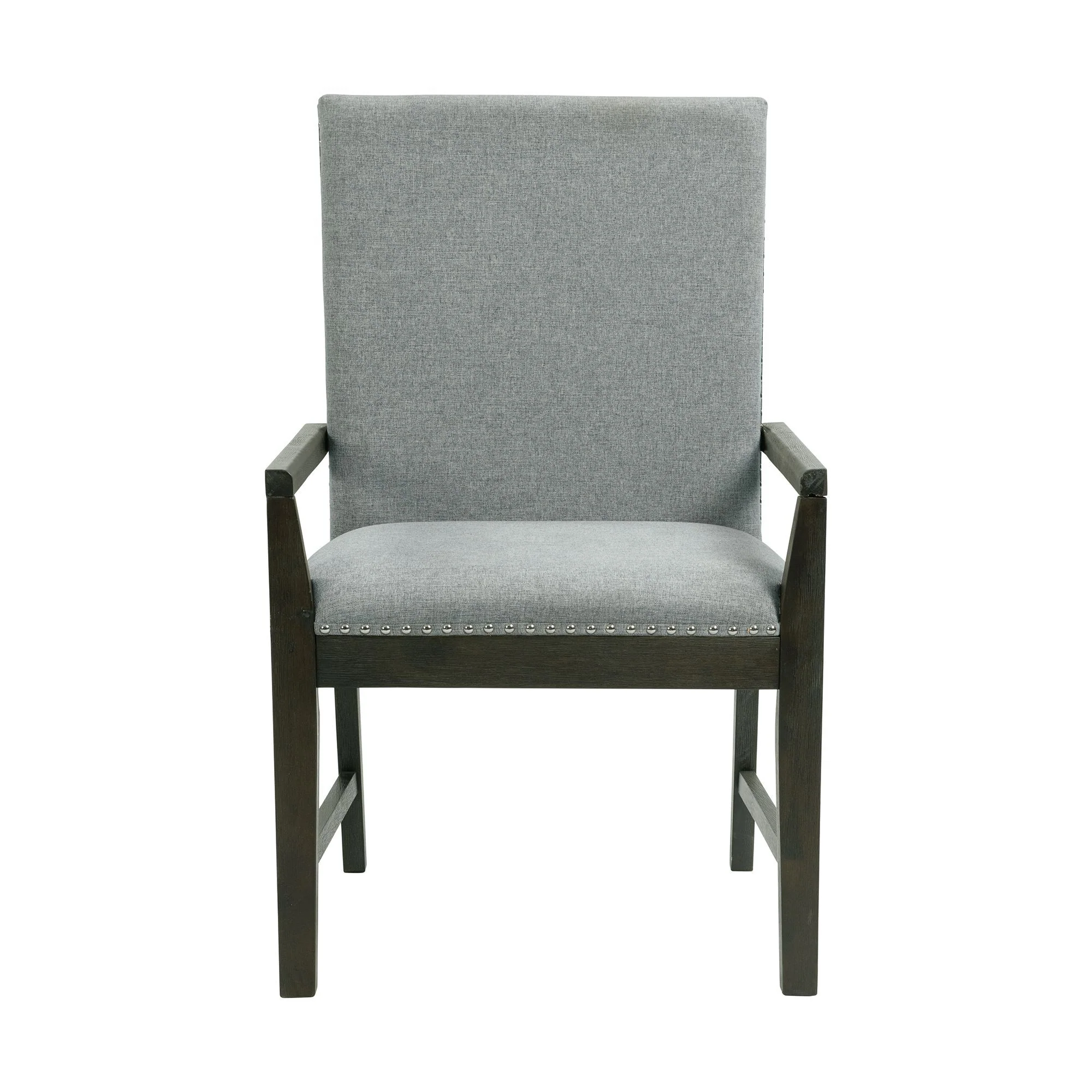 Donovan - Standard Height Arm Chair (Set of 2) - Gray - Image 2