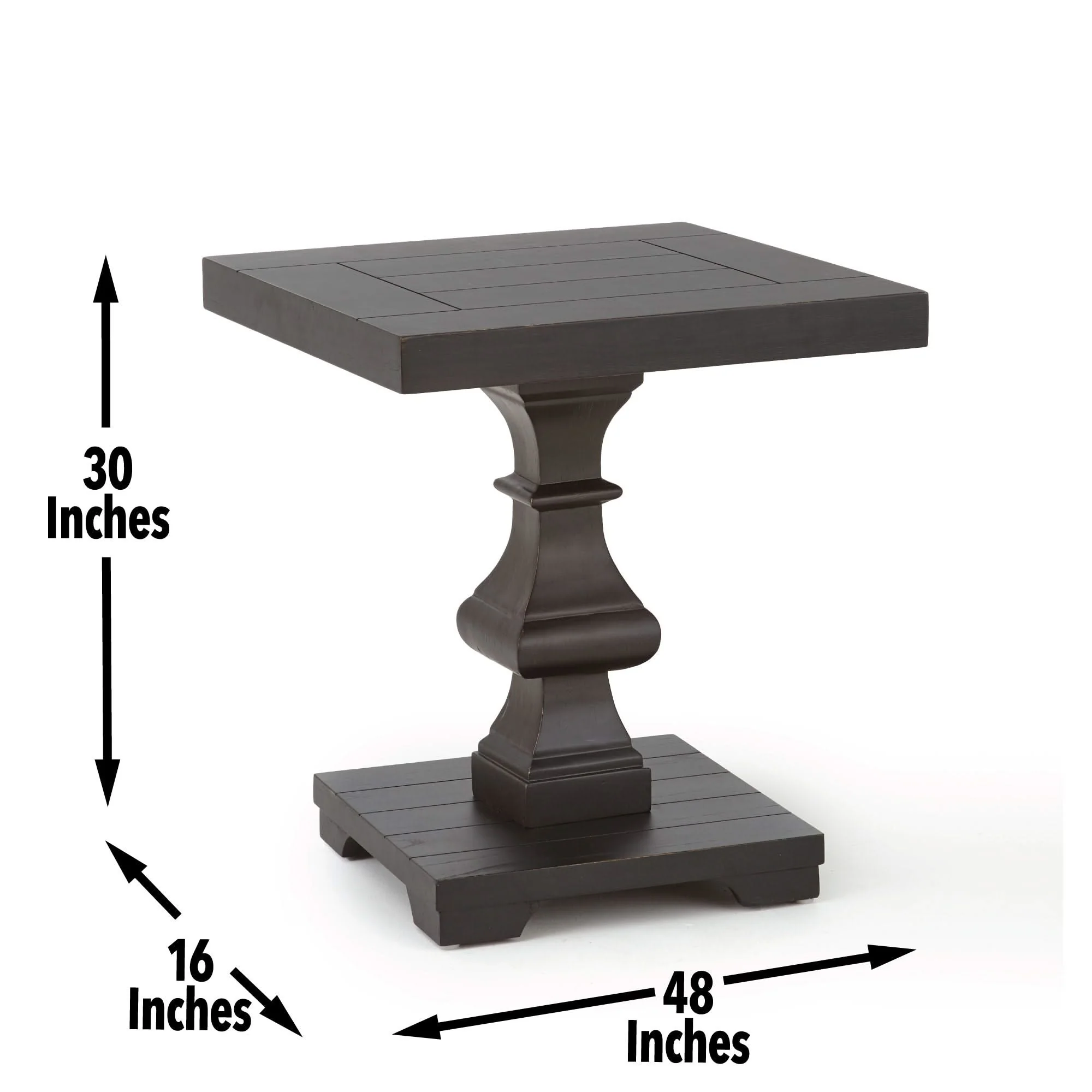Dory - Square End Table - Ebony - Image 2