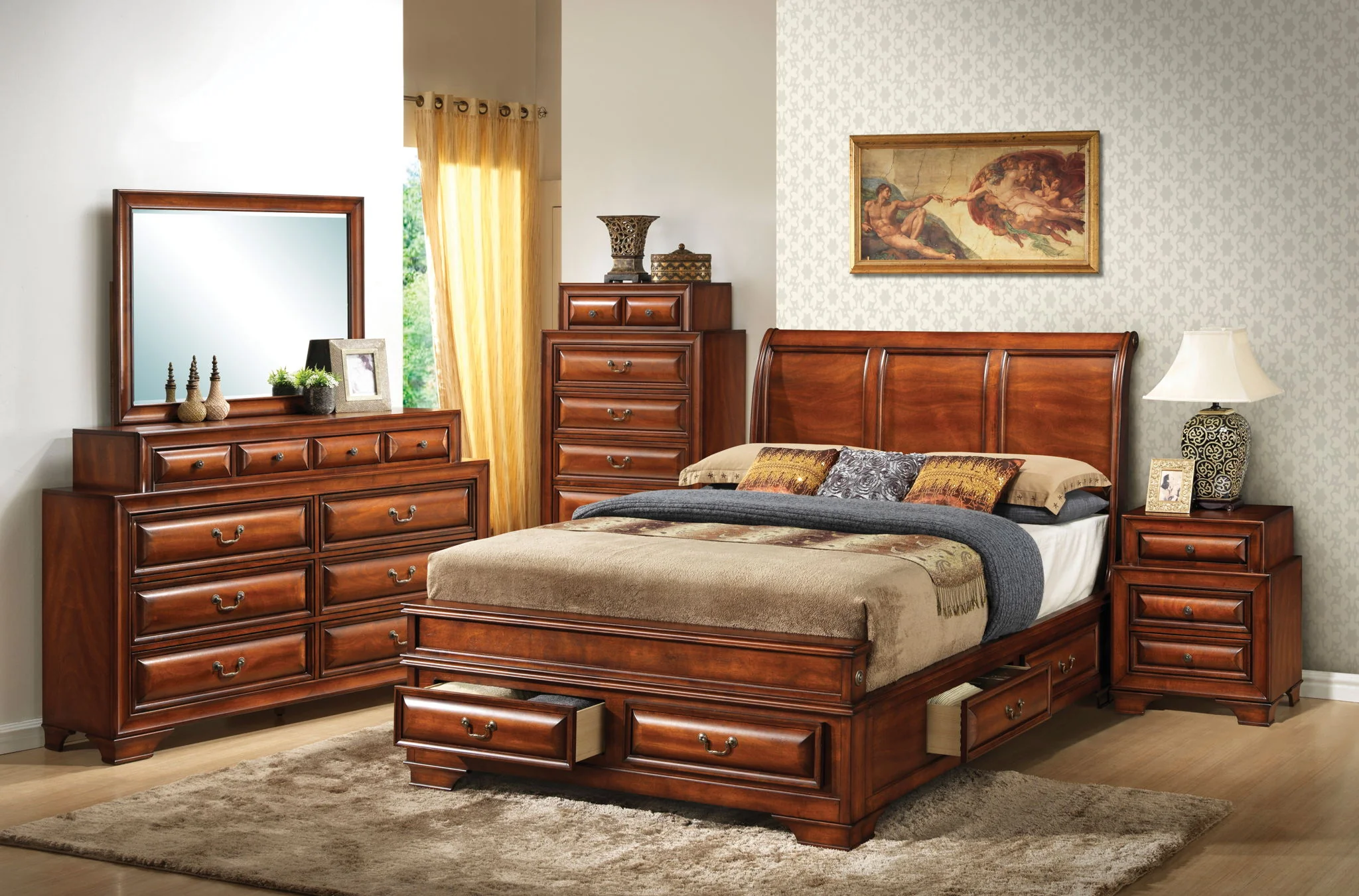 Dovetailed Drawers Storage Bed - Image 4