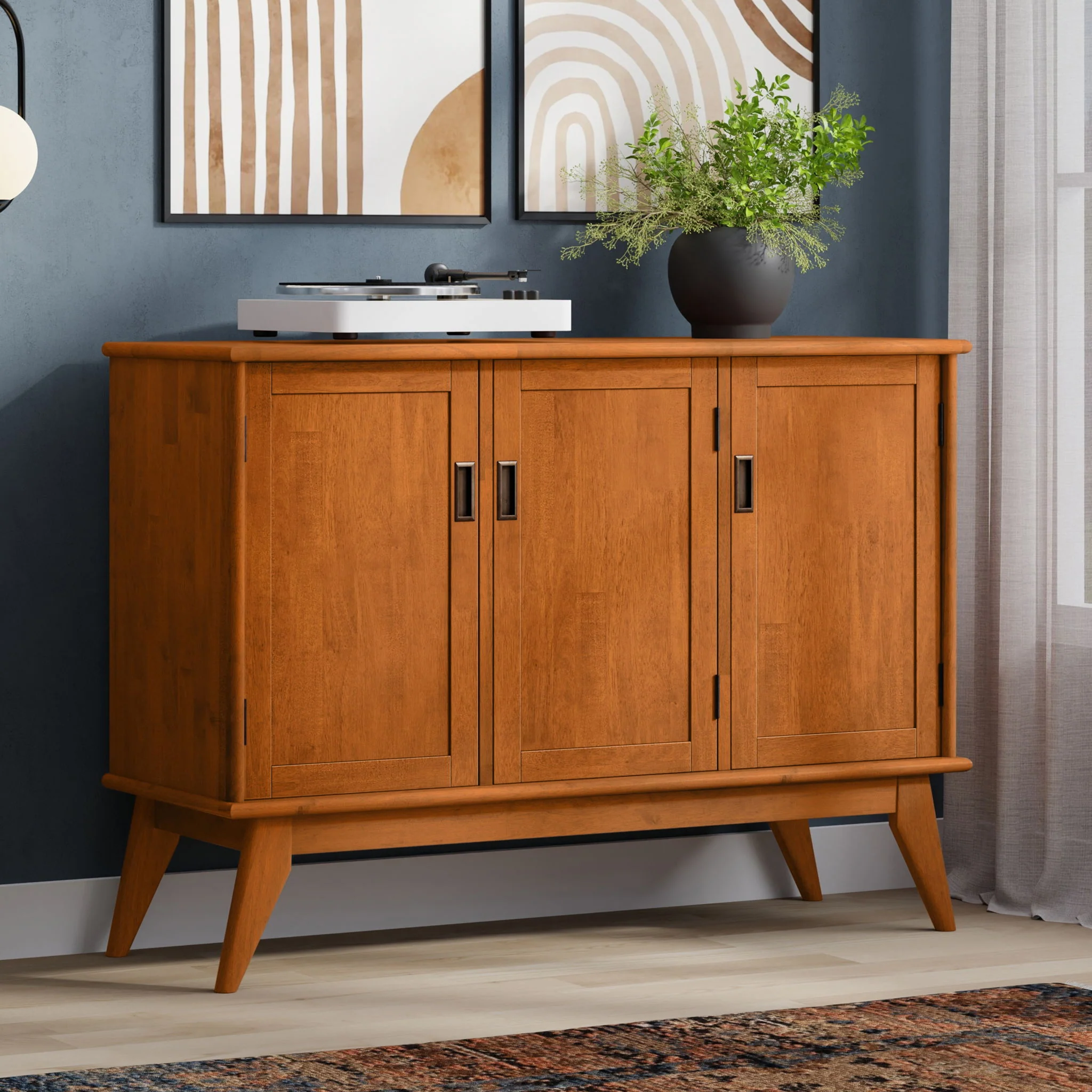 Draper - 3 Door Sideboard Buffet - Brown - Image 3