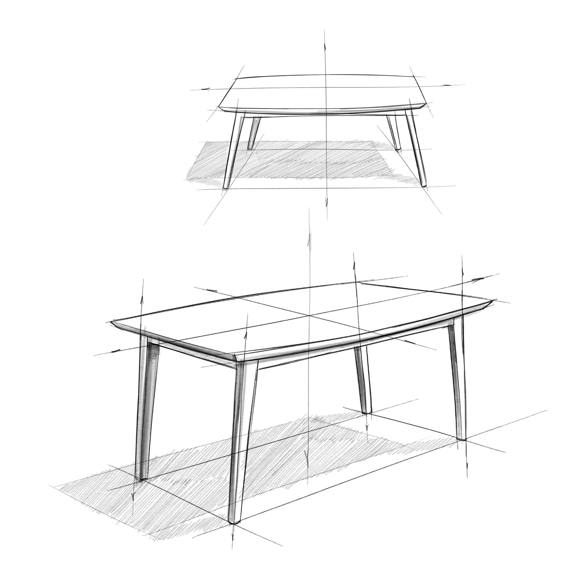 Draper - Dining Table, Rectangular Top - Image 6