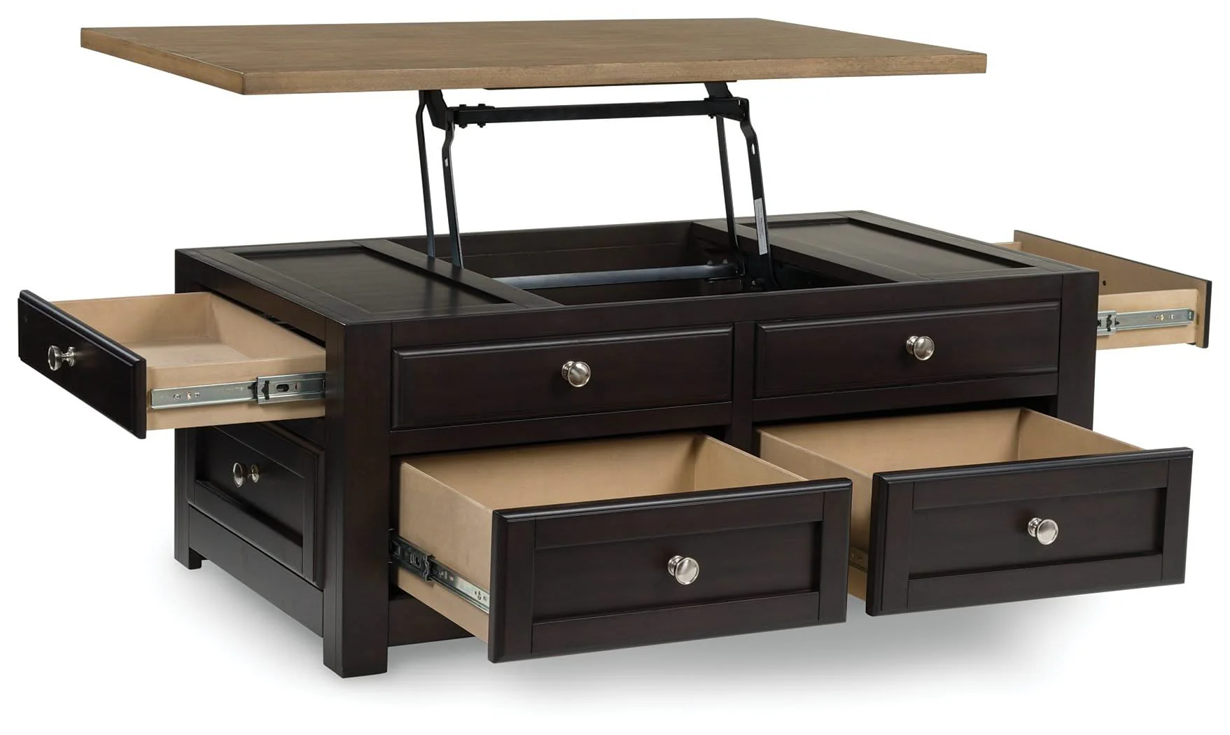 Drazmine - Lift Top Cocktail Table - Brown - Image 4