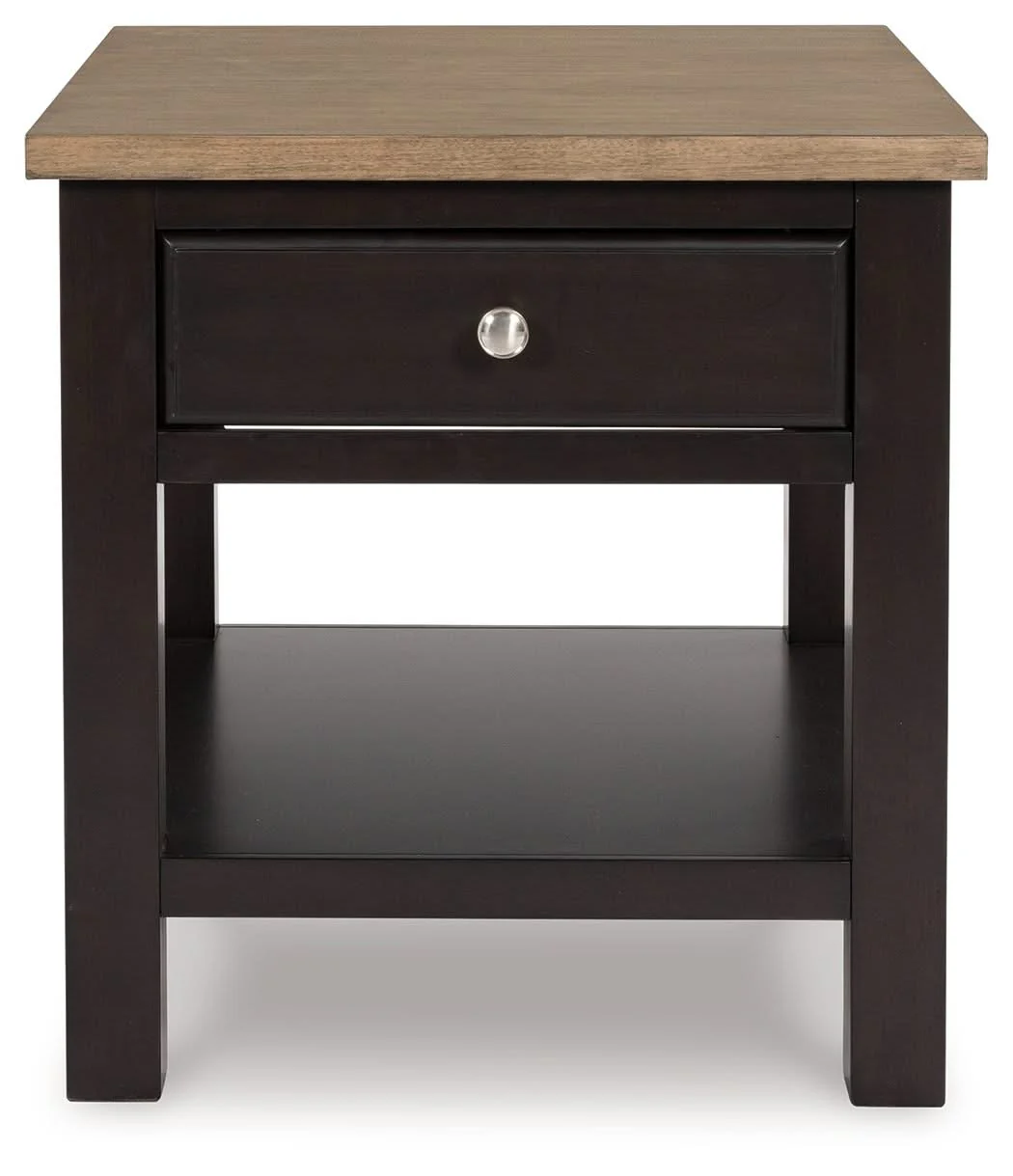 Drazmine - Rectangular End Table - Brown - Image 3