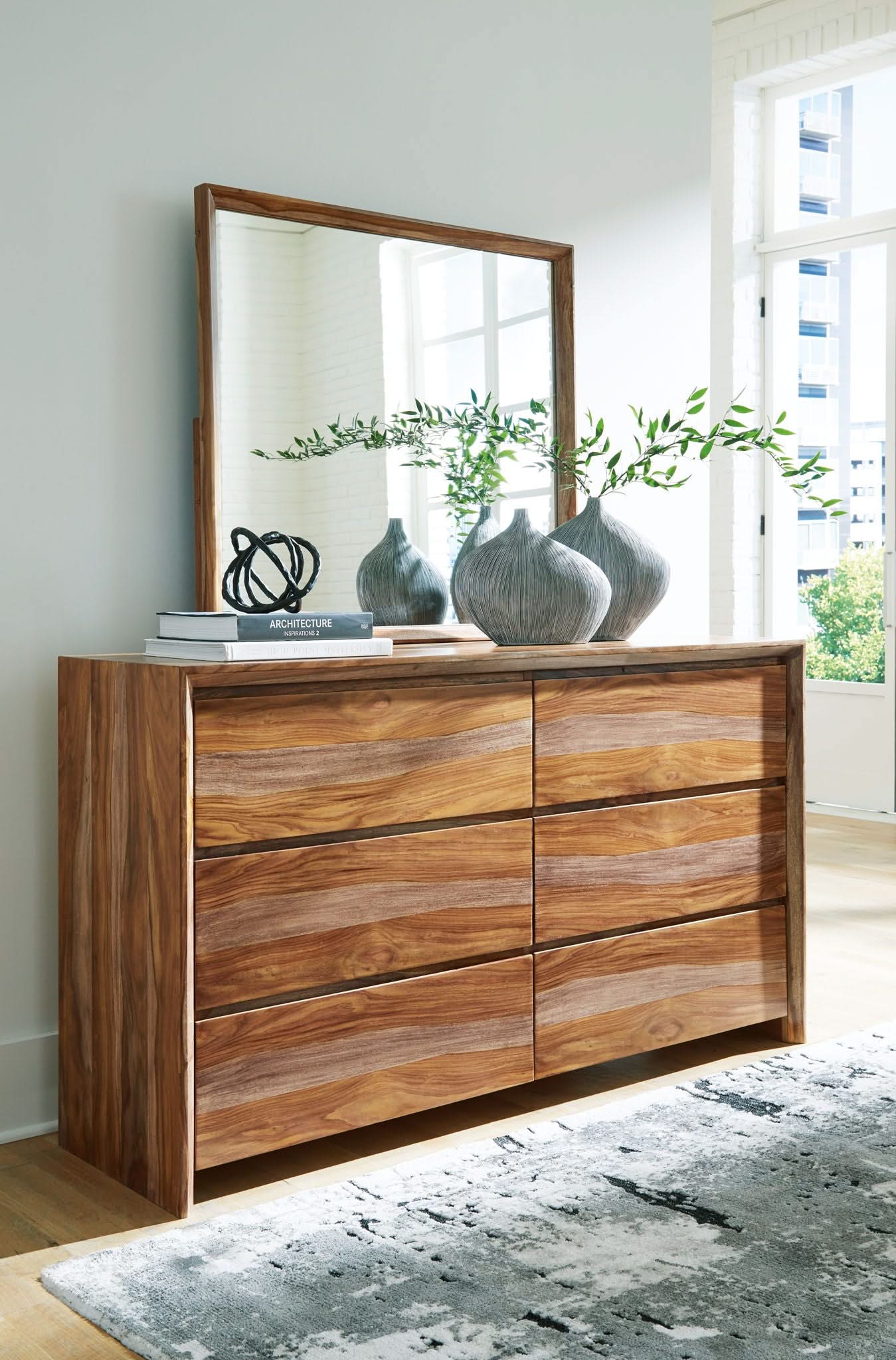 Dressonni - Dresser And Mirror - Brown - Image 2
