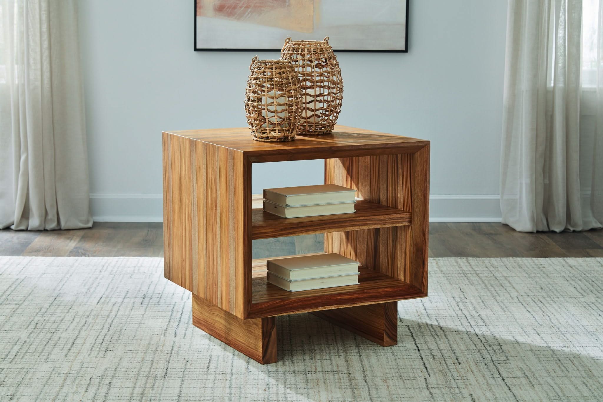 Dressonni - Square End Table - Brown - Image 2