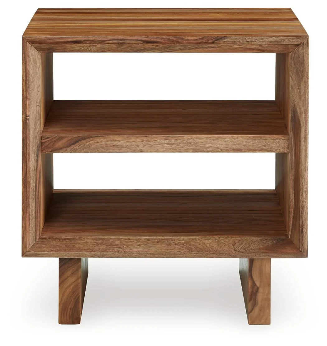 Dressonni - Square End Table - Brown - Image 3