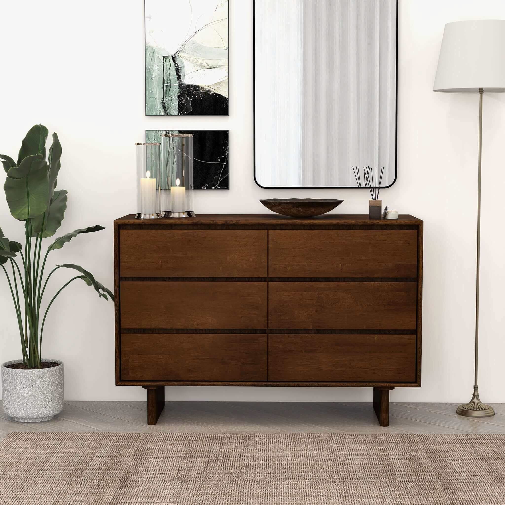 Dubrovnik - Dresser With 6 Drawers - Brown - Image 3