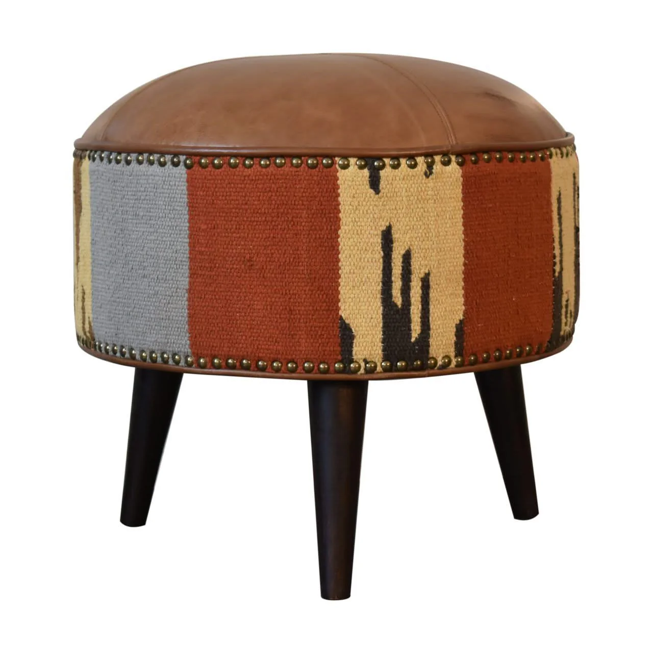 Footstool - Brown - Image 4