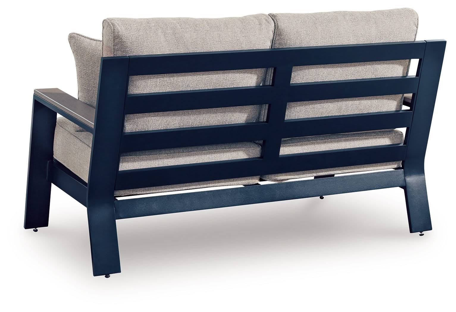 East Beach - Loveseat With Cushion - Blue - Image 3