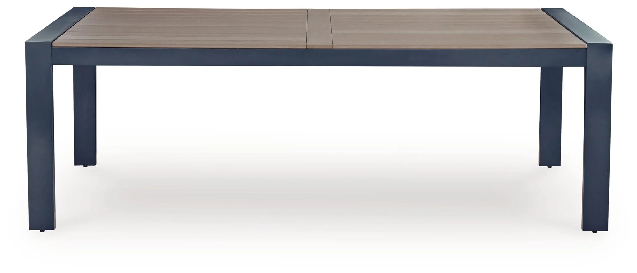 East Beach - Rectangular Dining Table With Umbrella Option - Blue - Image 4