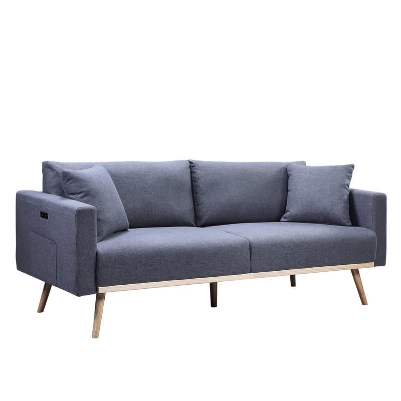 Easton - Fabric Sofa With USB Charging Ports Pockets And Pillows - Image 4