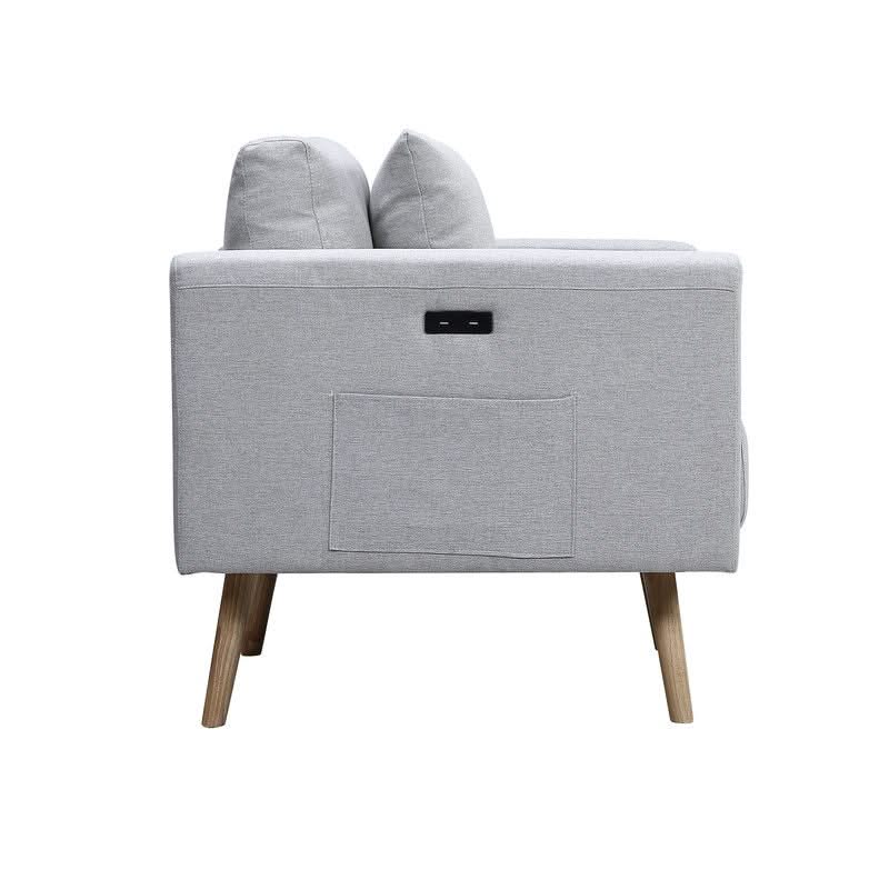 Easton - Fabric Sofa With USB Charging Ports Pockets And Pillows - Image 6