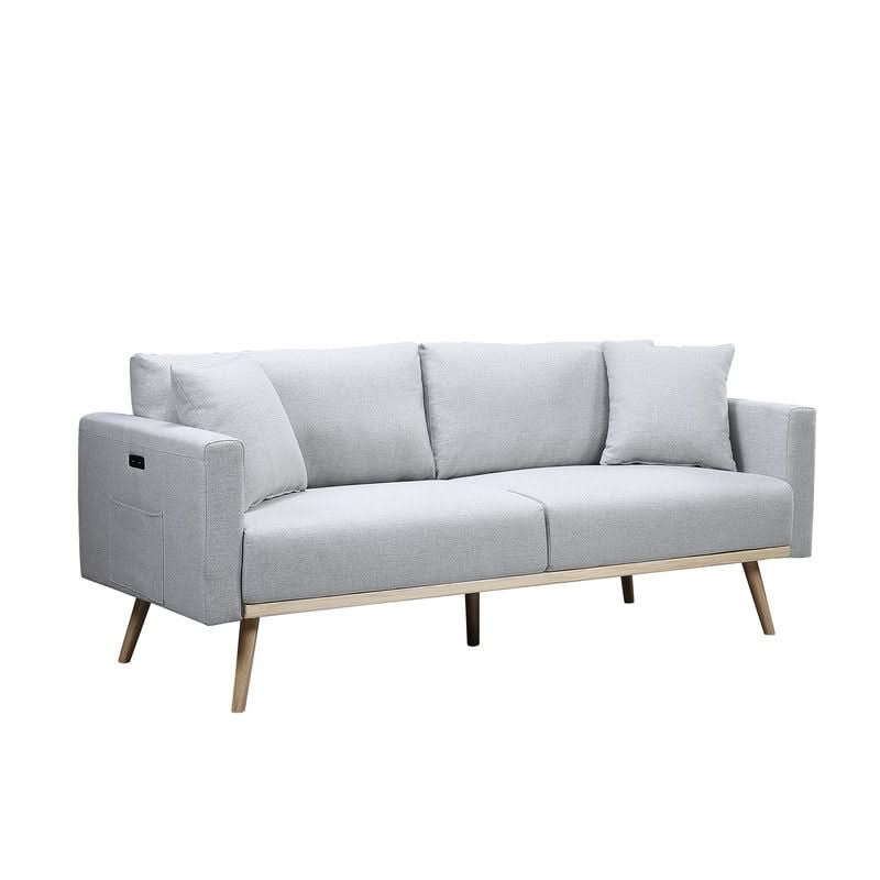 Easton - Fabric Sofa With USB Charging Ports Pockets And Pillows - Image 7