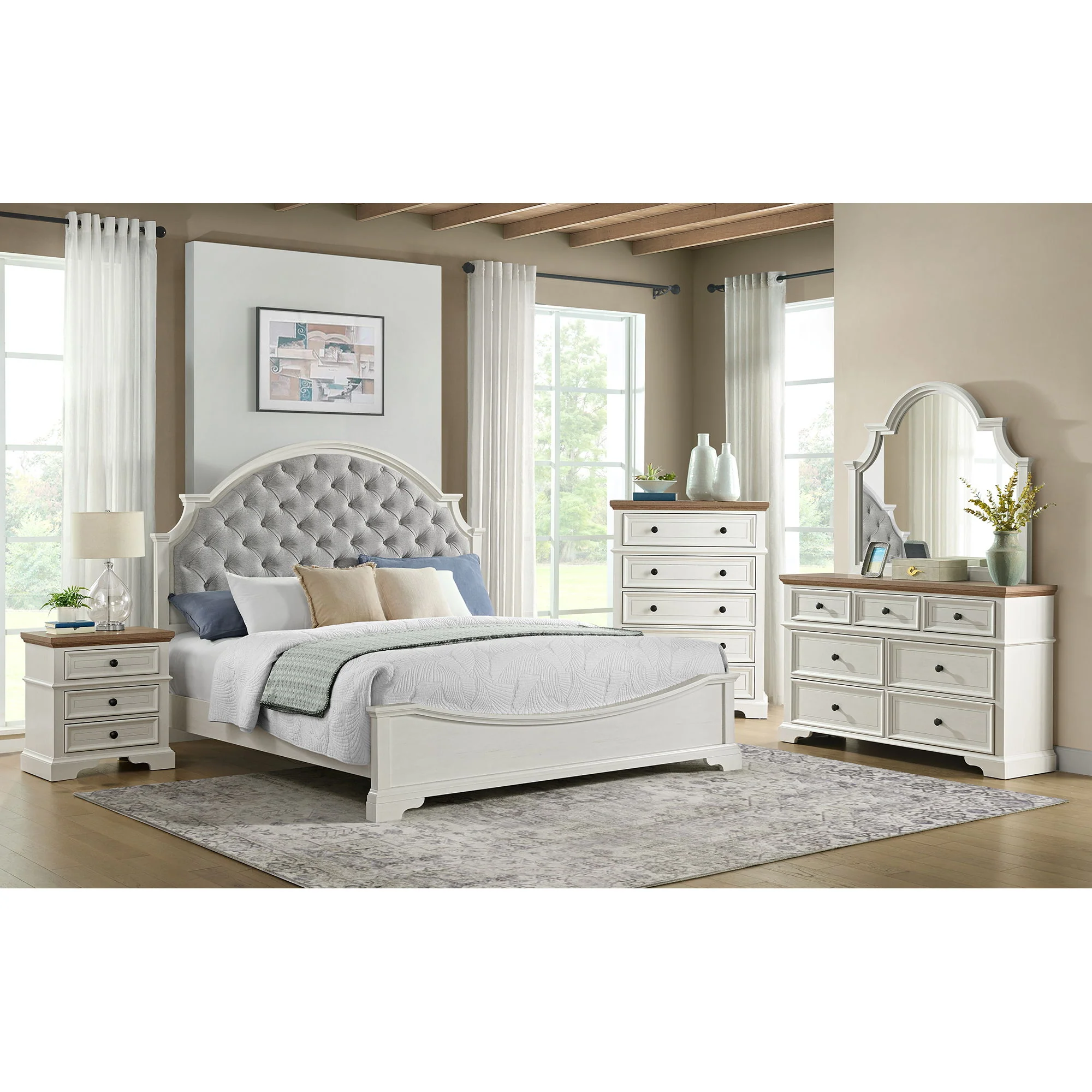 Eastwood - Youth 3-Drawer Nightstand - Brown And White - Image 4