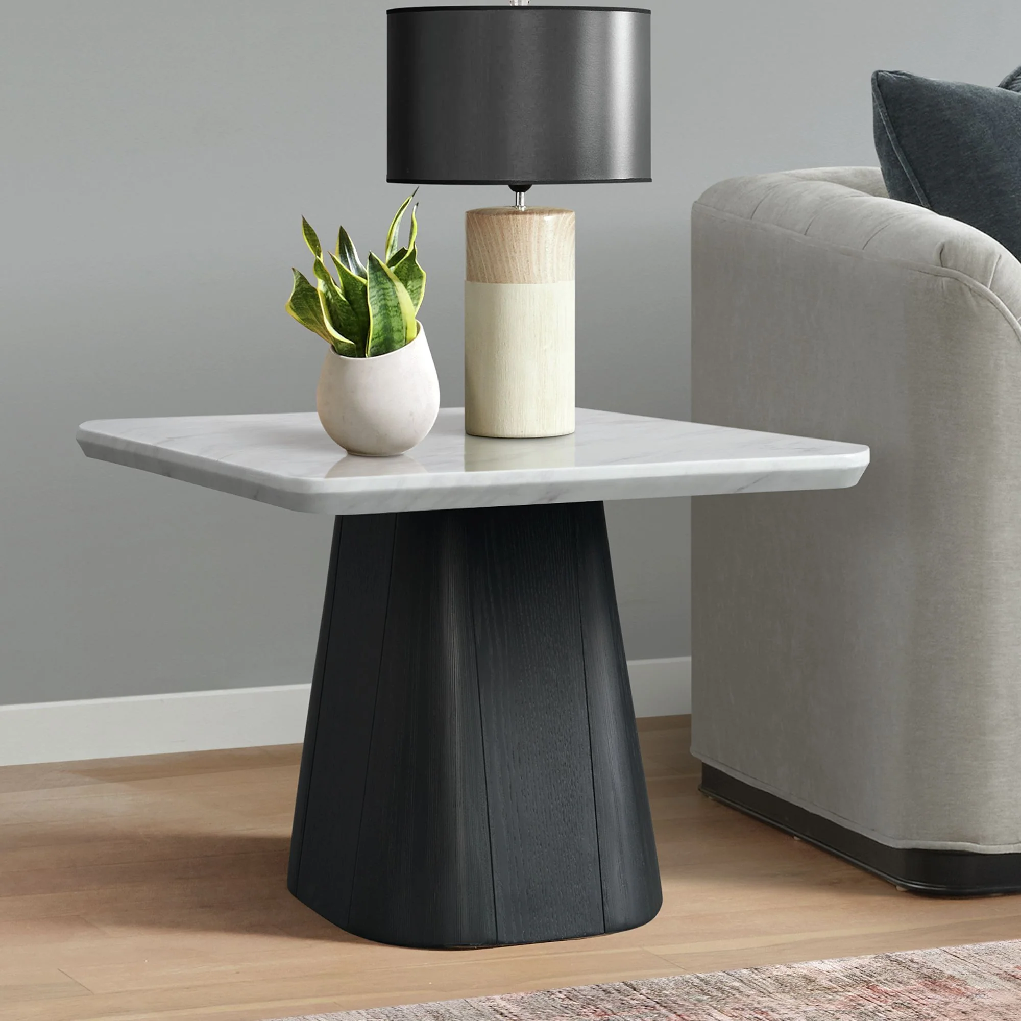 Edison - End Table - White And Black - Image 4