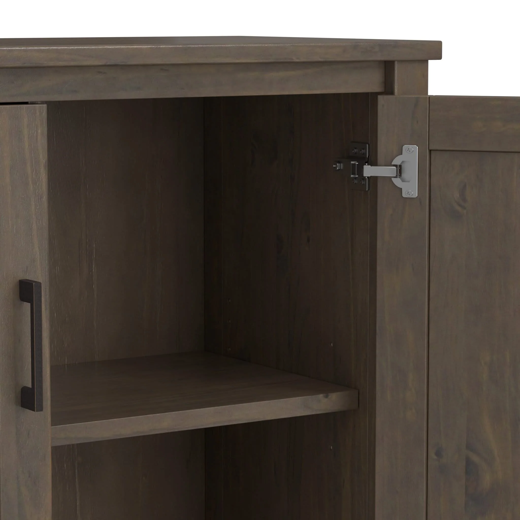 Ela - Low Storage Cabinet - Smoky Brown - Image 3