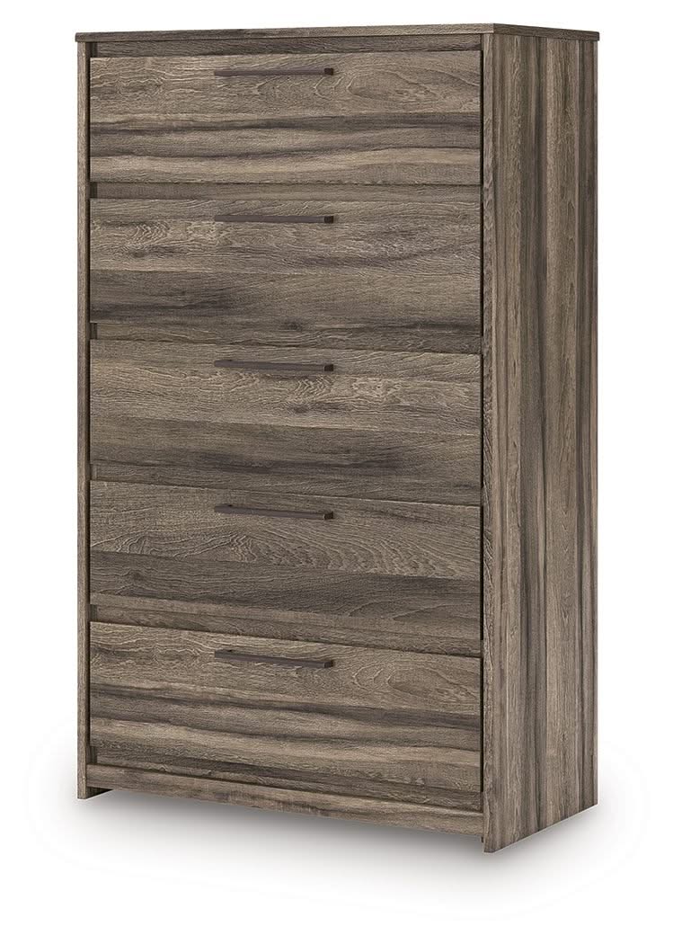 Elbrim - Five Drawer Chest - Brown - Image 3