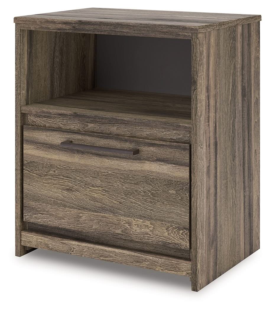 Elbrim - One Drawer Night Stand - Brown - Image 2