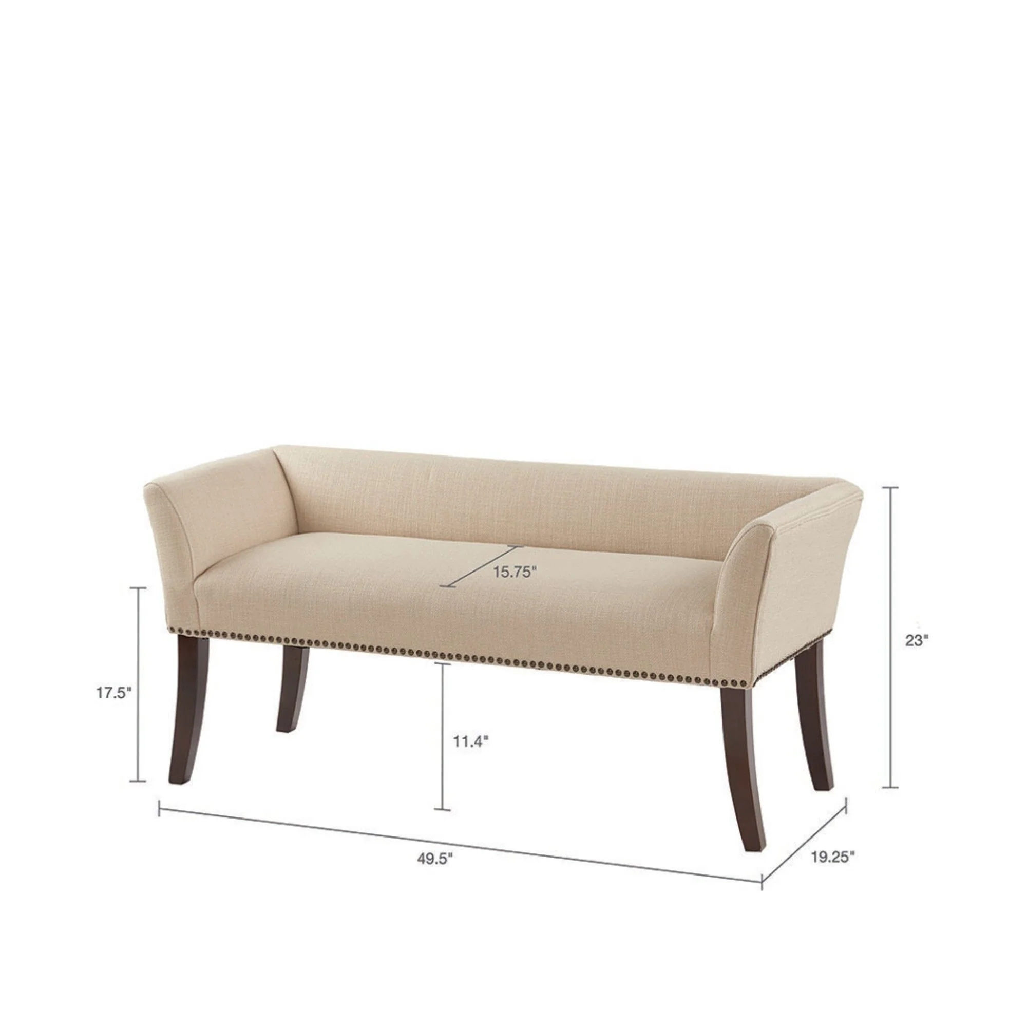 Elegant Design Bench Upholstery, Solid Wood Frame - Image 12