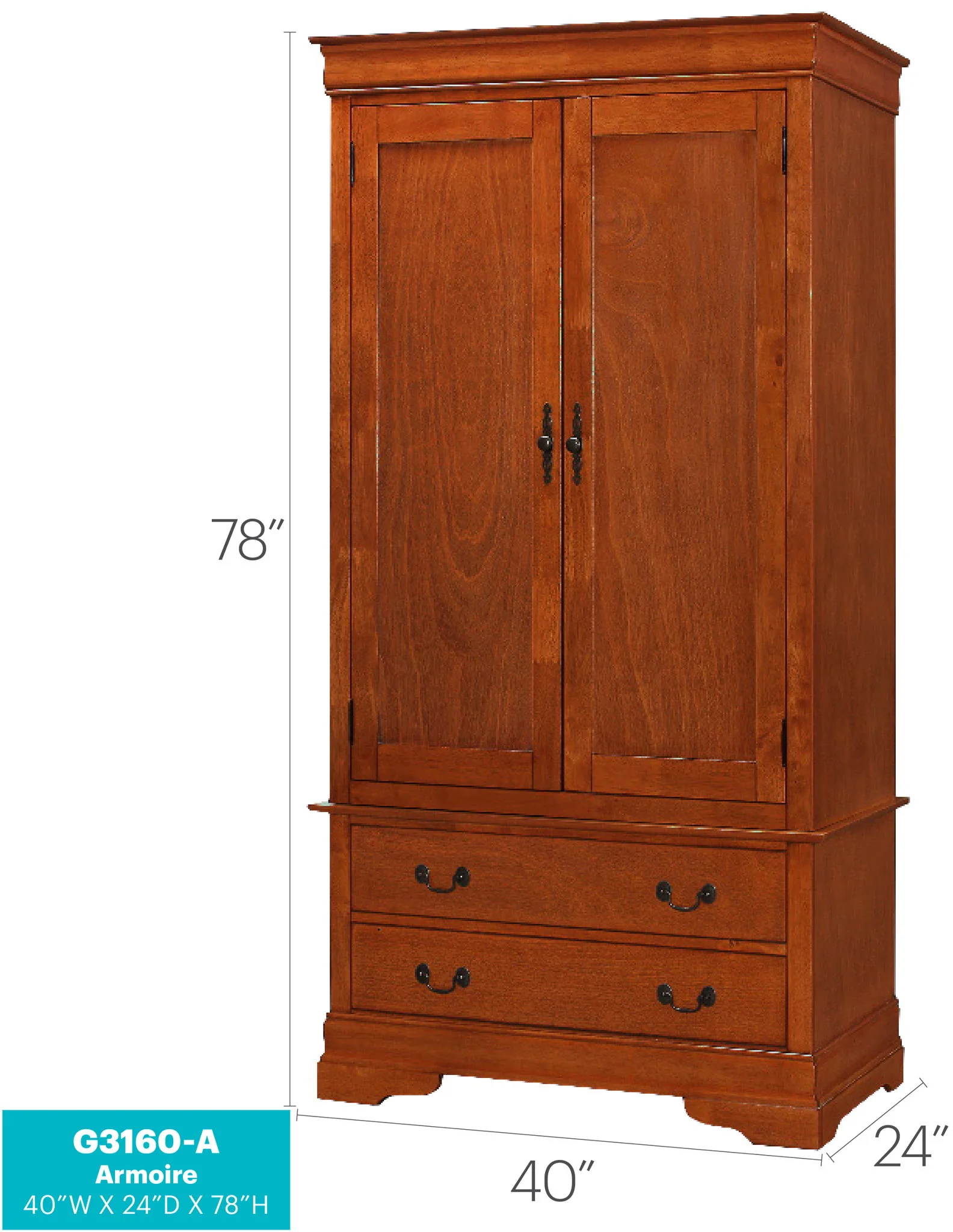 Elegant Traditional Armoire - Image 15