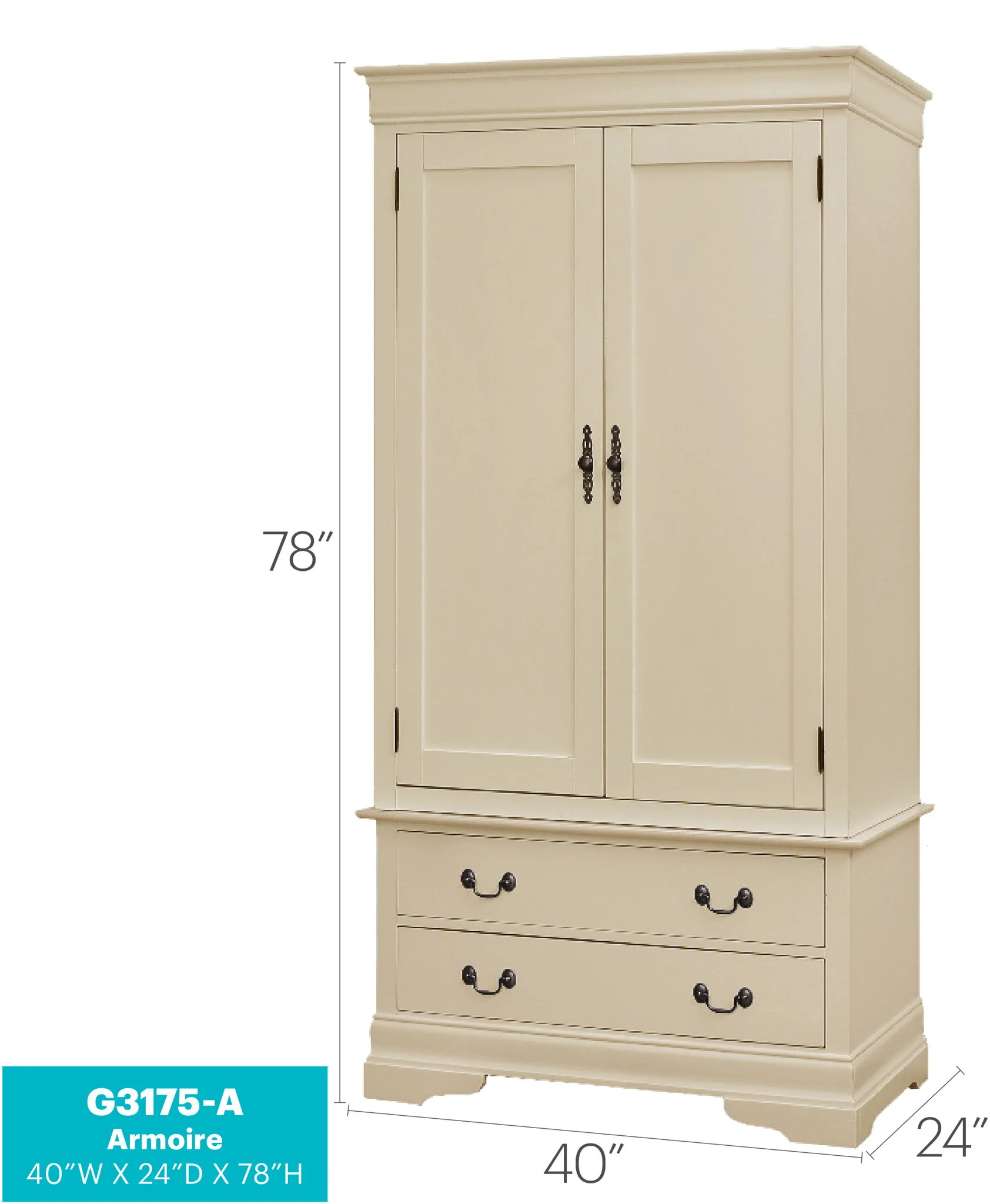 Elegant Traditional Armoire - Image 16