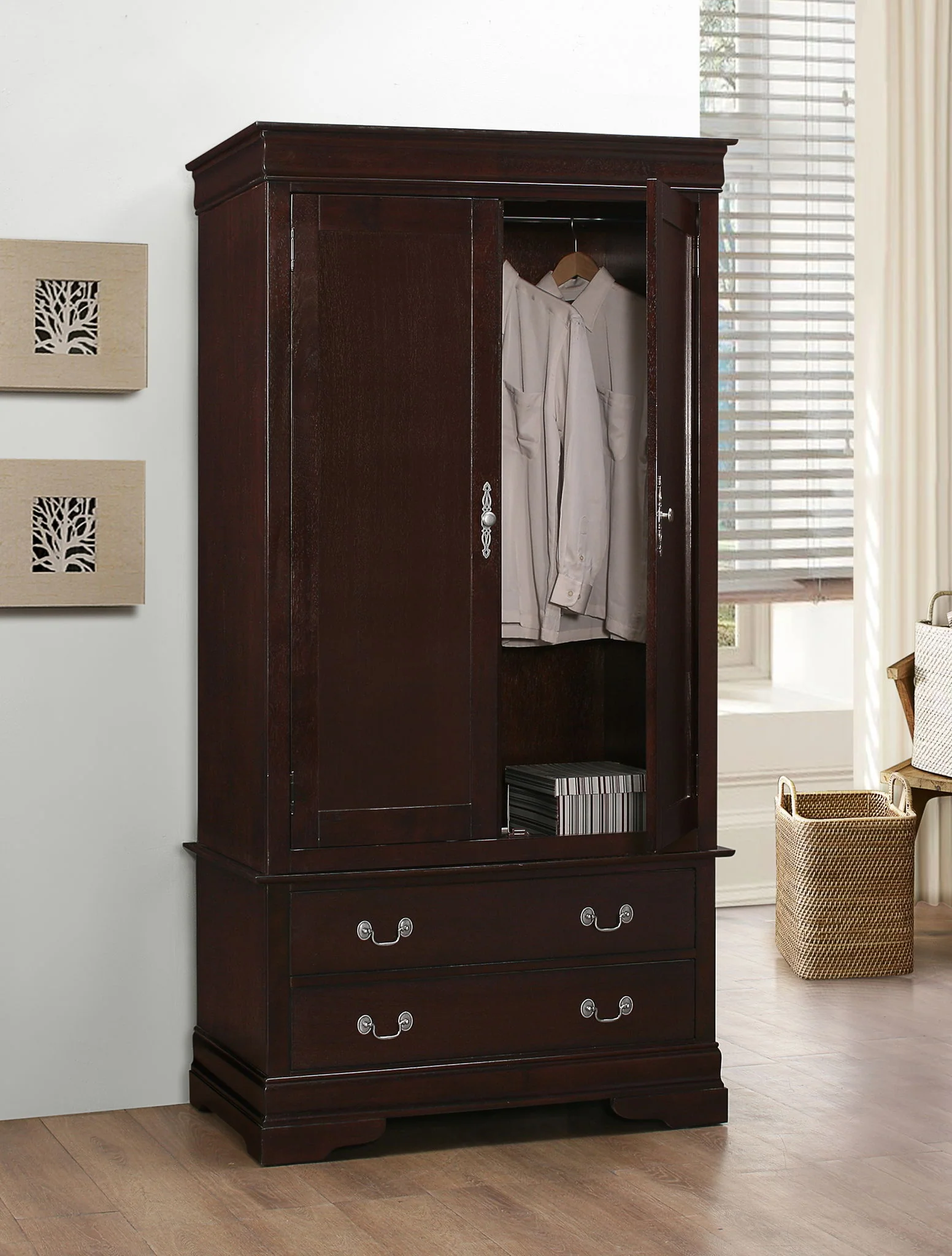 Elegant Traditional Armoire - Image 24