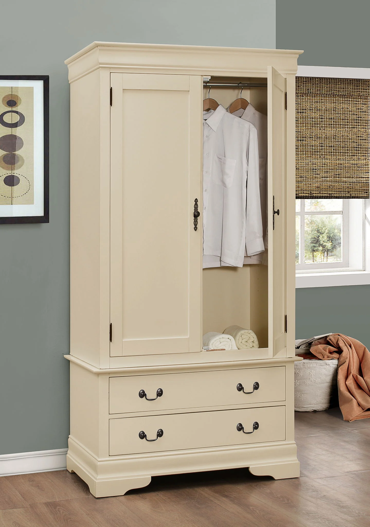 Elegant Traditional Armoire - Image 3