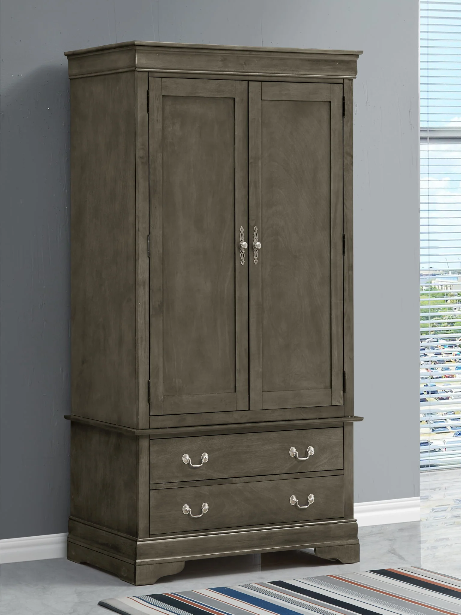 Elegant Traditional Armoire - Image 6