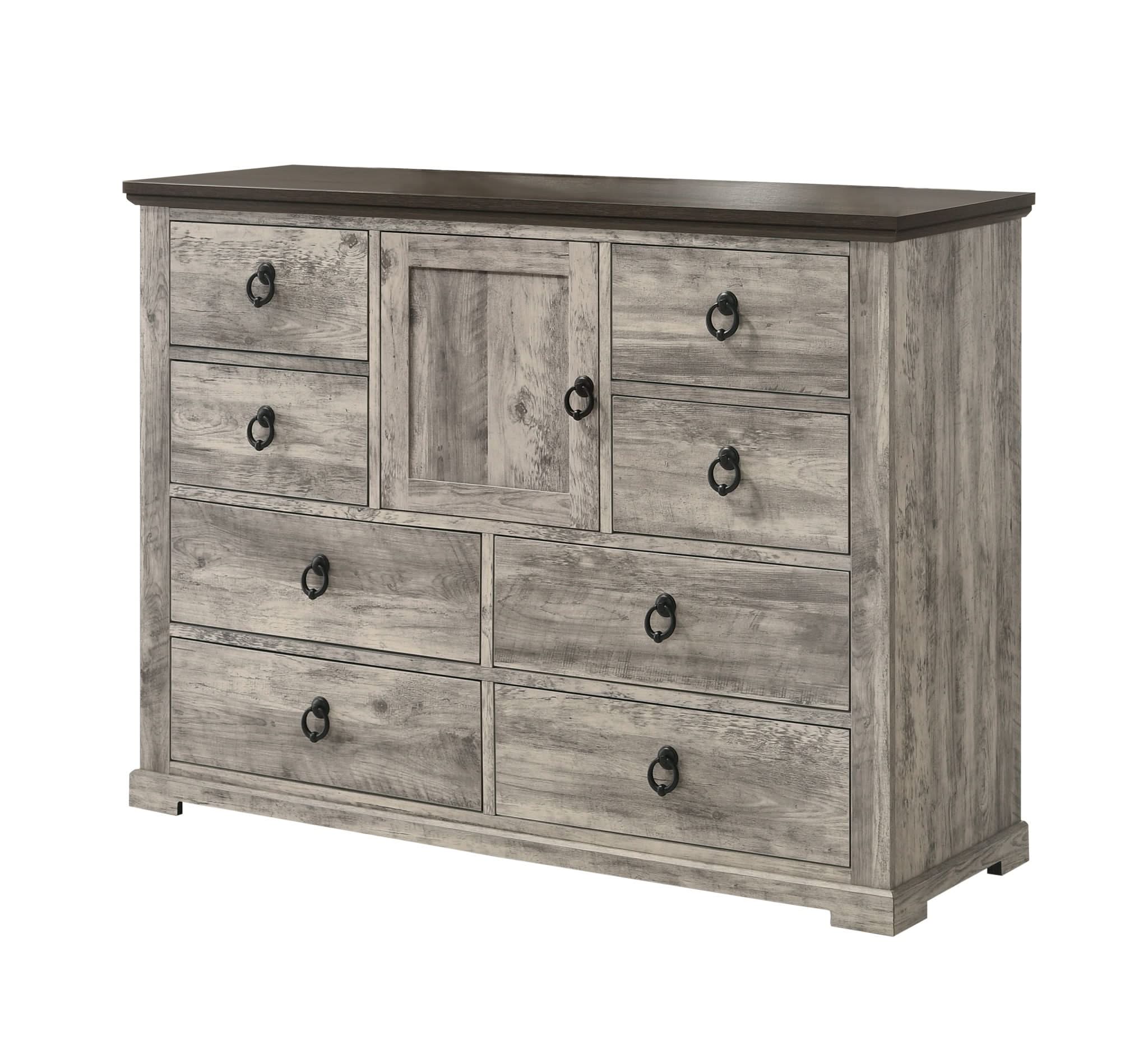 Ella-Mae - King 5 Piece Bedroom Set - Gray - Image 4