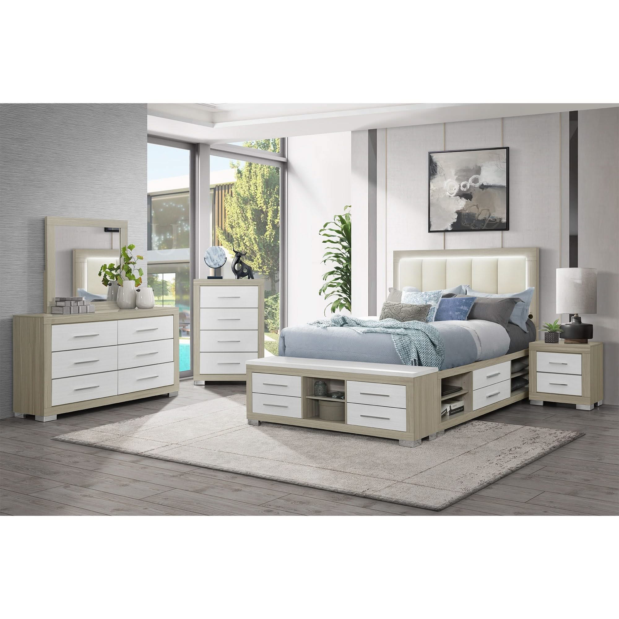 Elsa - 2 Toned And Dresser With Bar Handle And Construction - Image 4