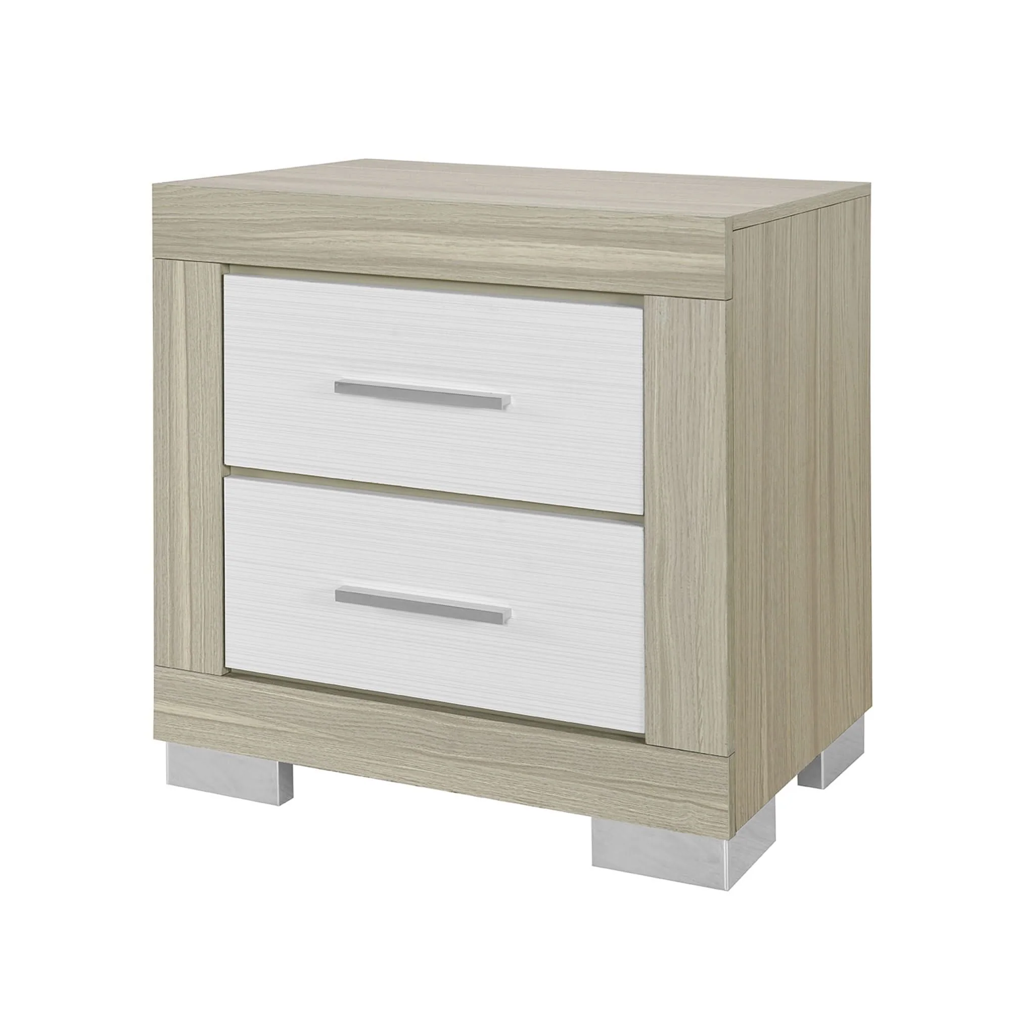 Elsa - 2 Toned Nightstand With Bar Handle And Spacious Drawers - Image 7