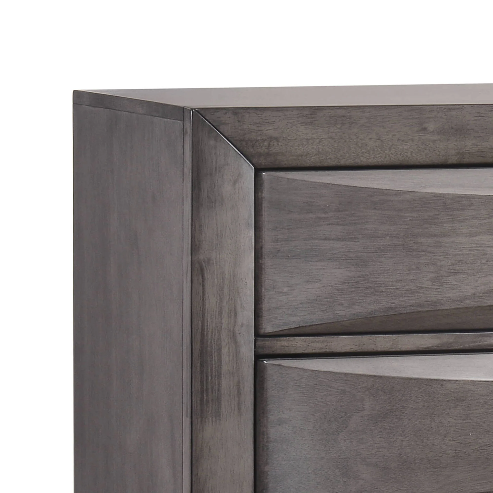 Emily - 5-Drawer Chest (Sturdy) - Gray - Image 4