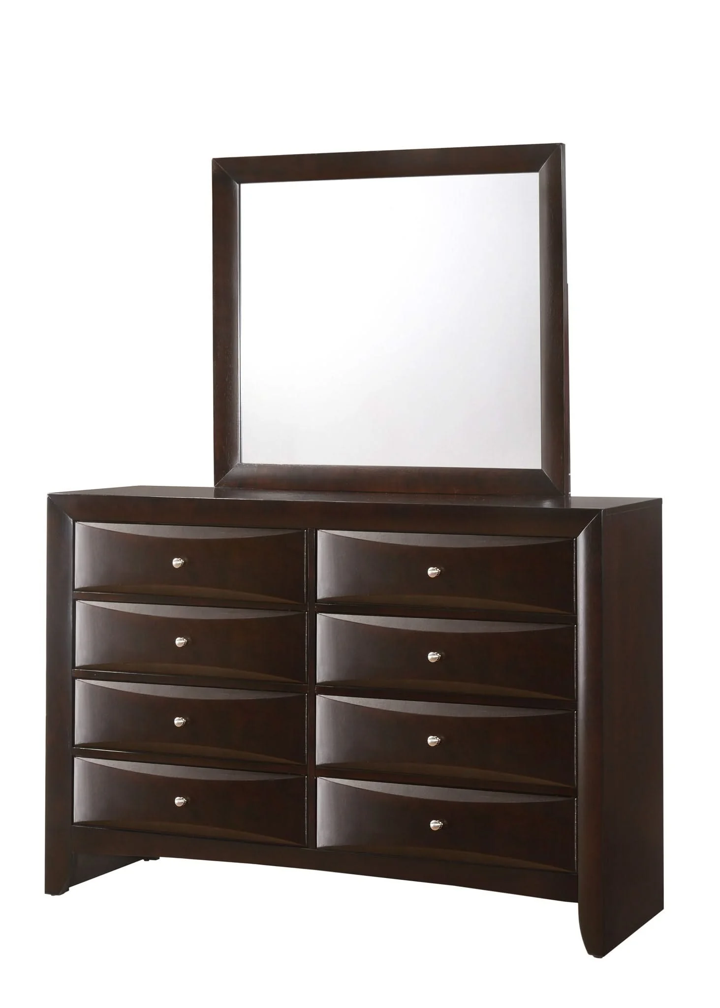 Emily - King 5 Piece Bedroom Set - Cherry - Image 4