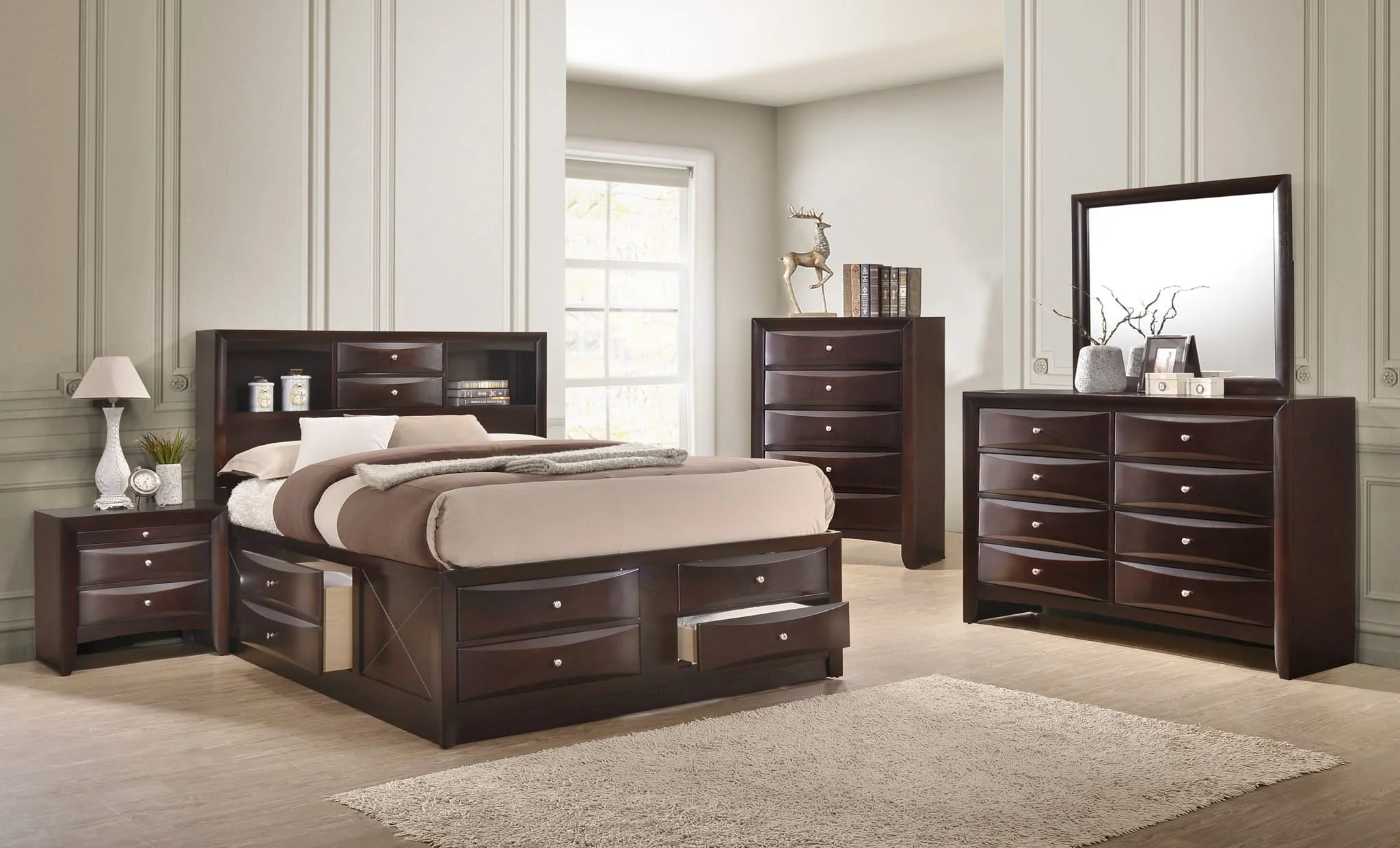Emily - King Bed - Brown - Image 2