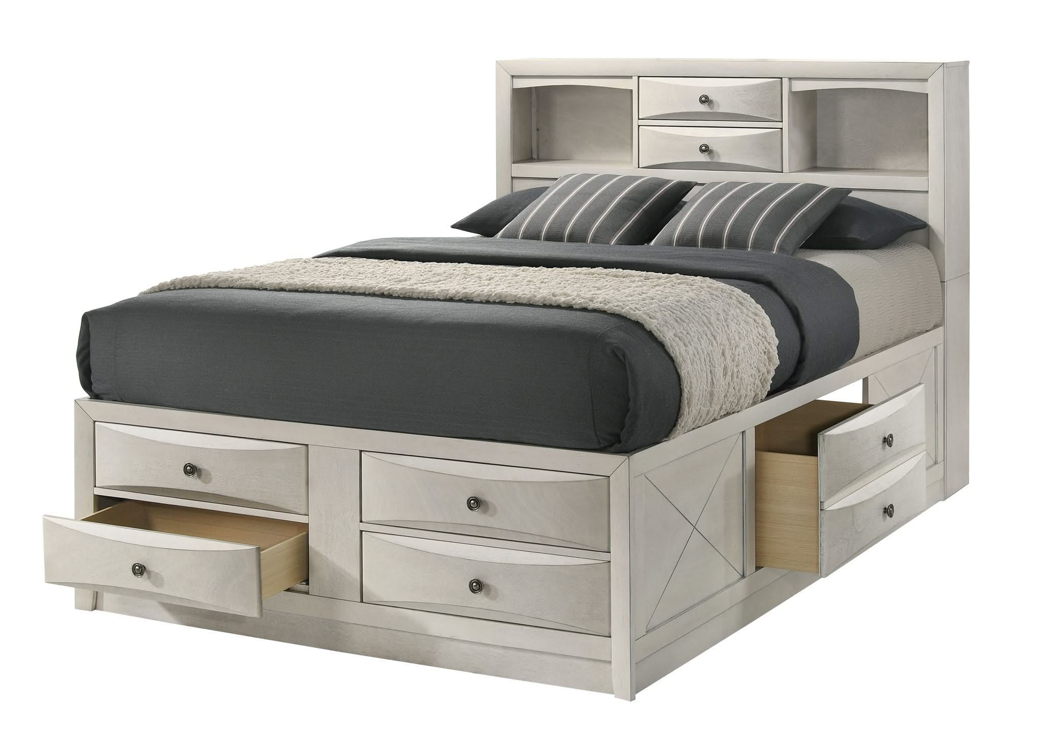 Emily - Queen Captains Bed - White - Image 4